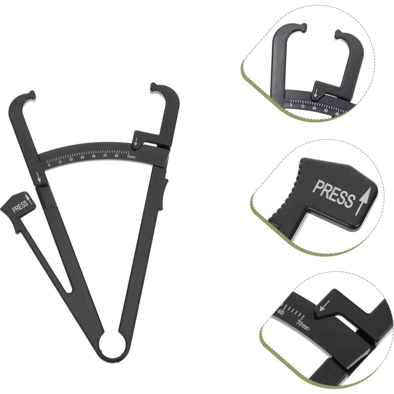 Calibrador de Piel 2 Pcs PACKOVE para Composición Corporal