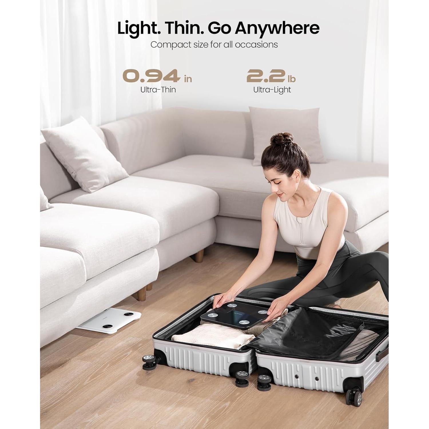 Báscula Digital Inteligente YINOLIFE 181.4kg IMC Grasa Muscular