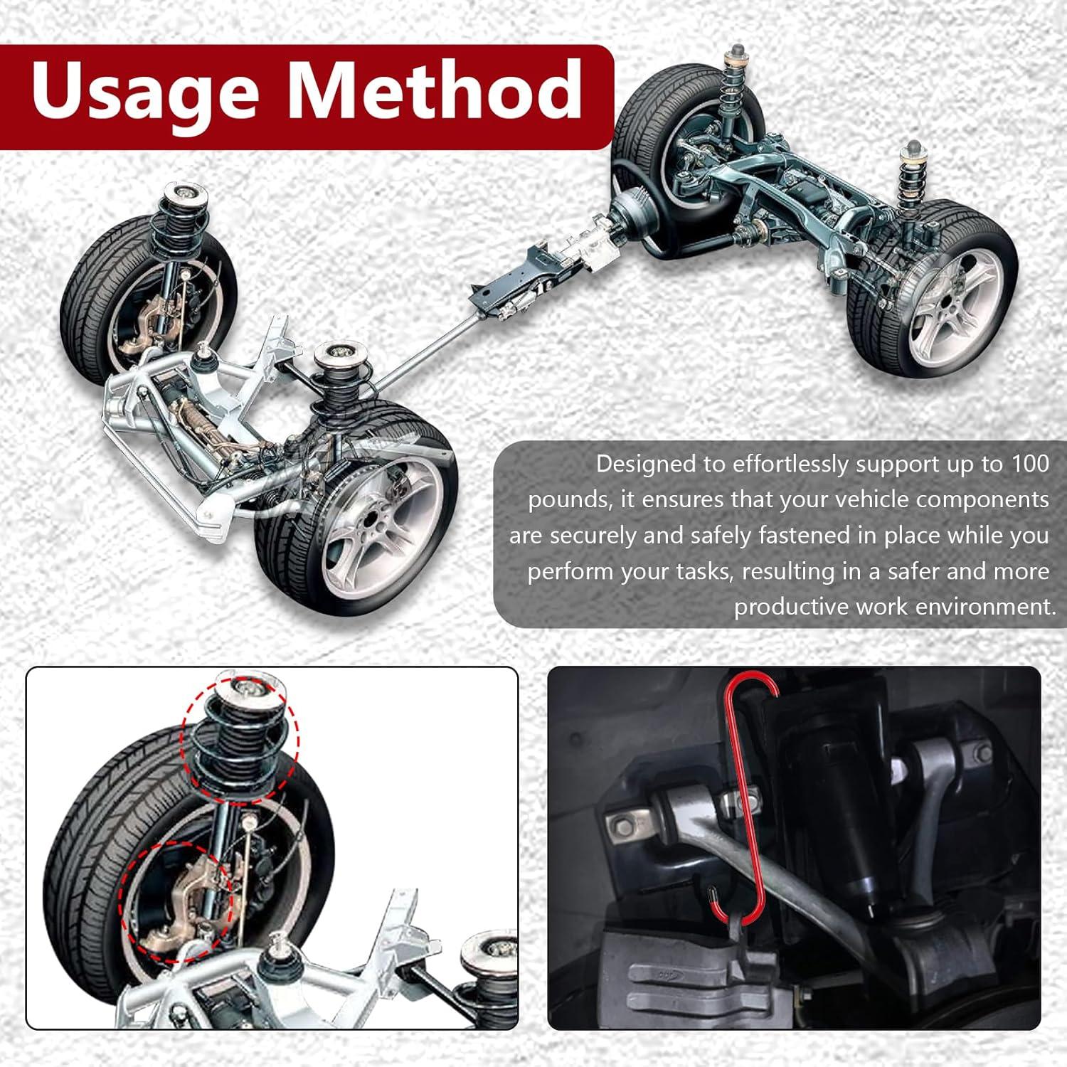 Soporte de Caliper de Freno BFXM 4PCS con Puntas de Goma