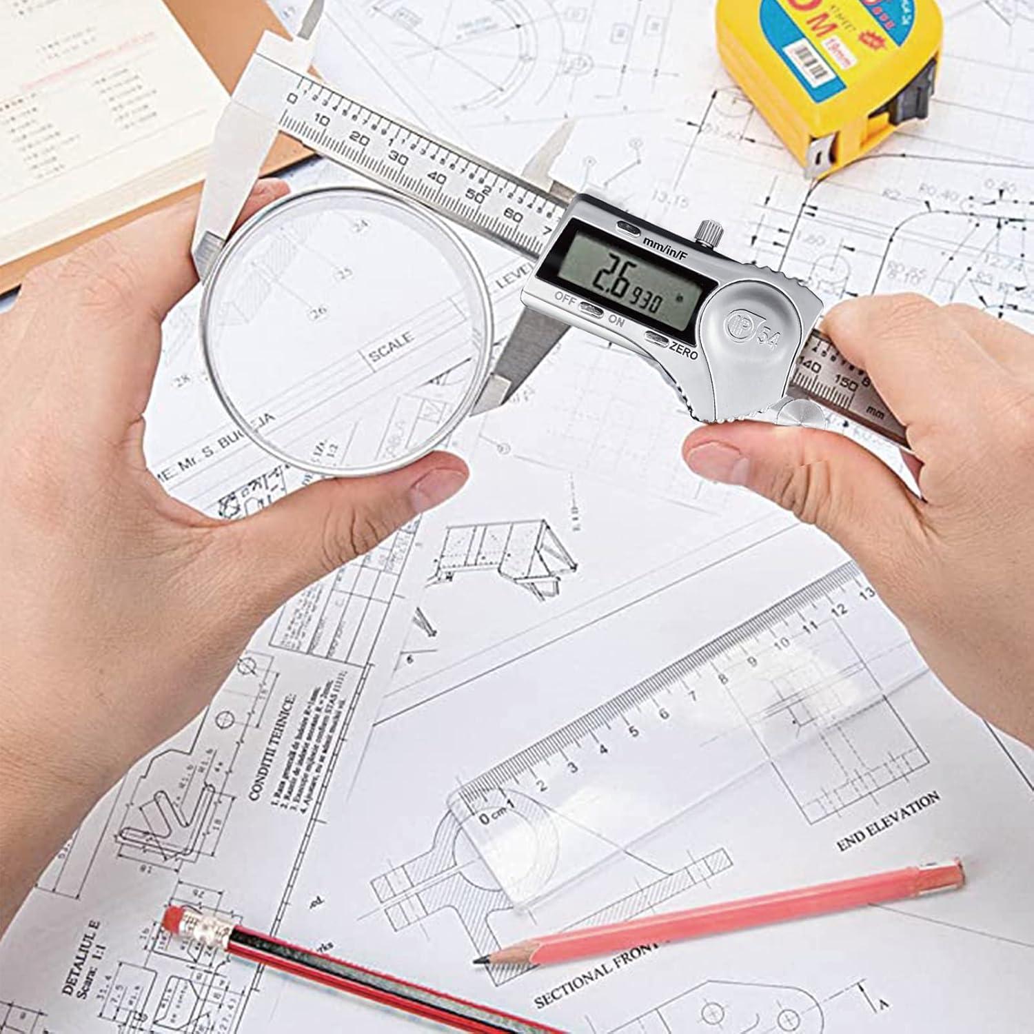 Calibrador Digital MUBYE 150mm Acero Inoxidable IP54