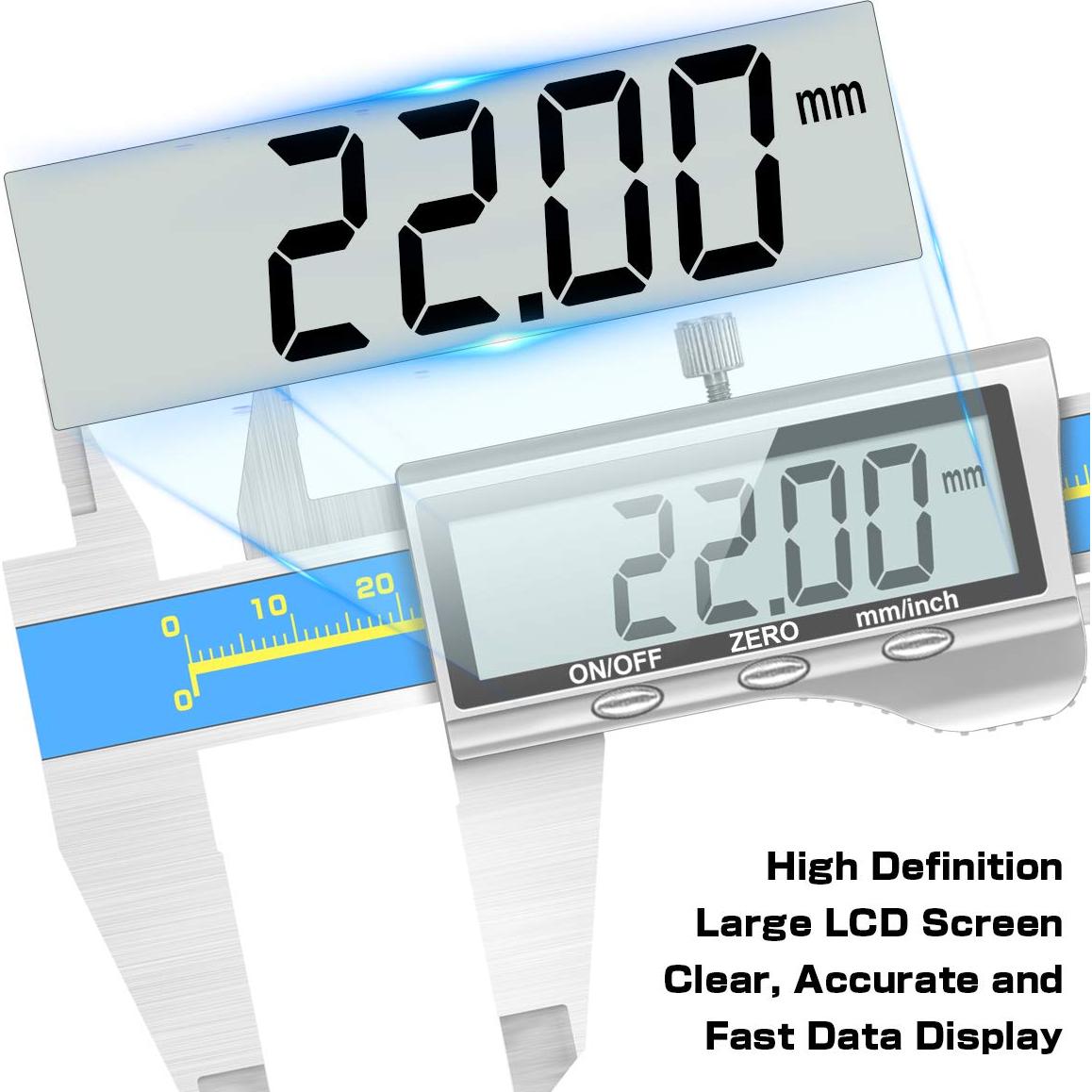 Calibrador Digital Qfun A-Industrial 0.001mm Precisión IP54