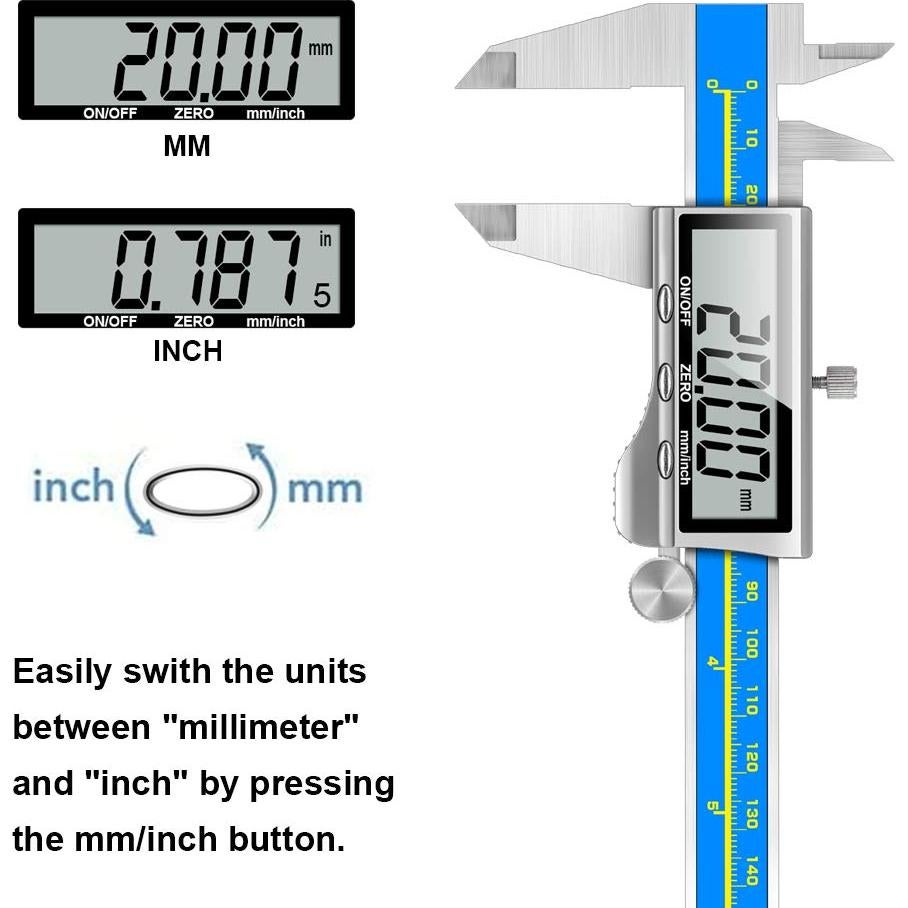 Calibrador Digital Qfun A-Industrial 0.001mm Precisión IP54