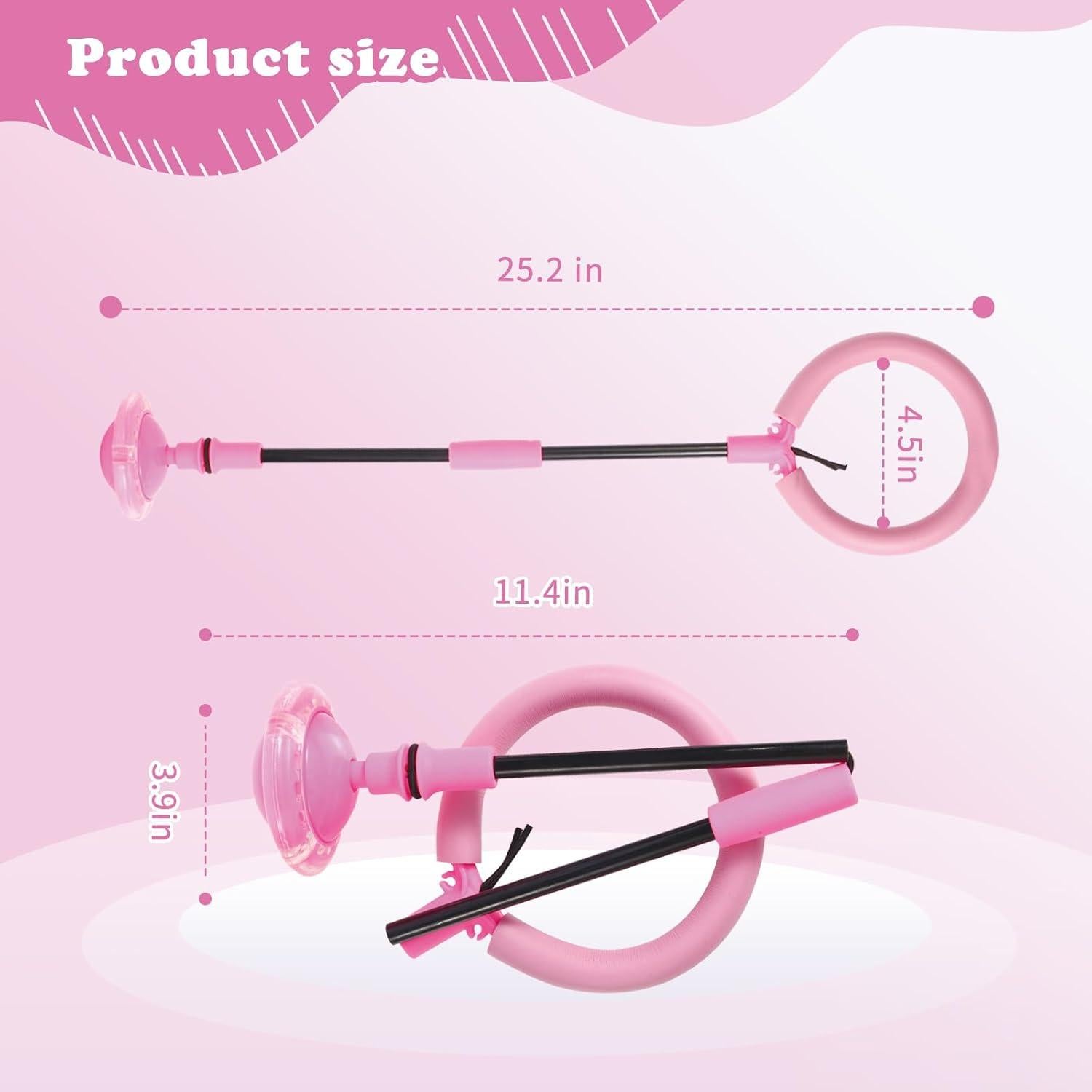 Anillo Saltarín LED ANKBOL Rosa para Ejercicio Infantil