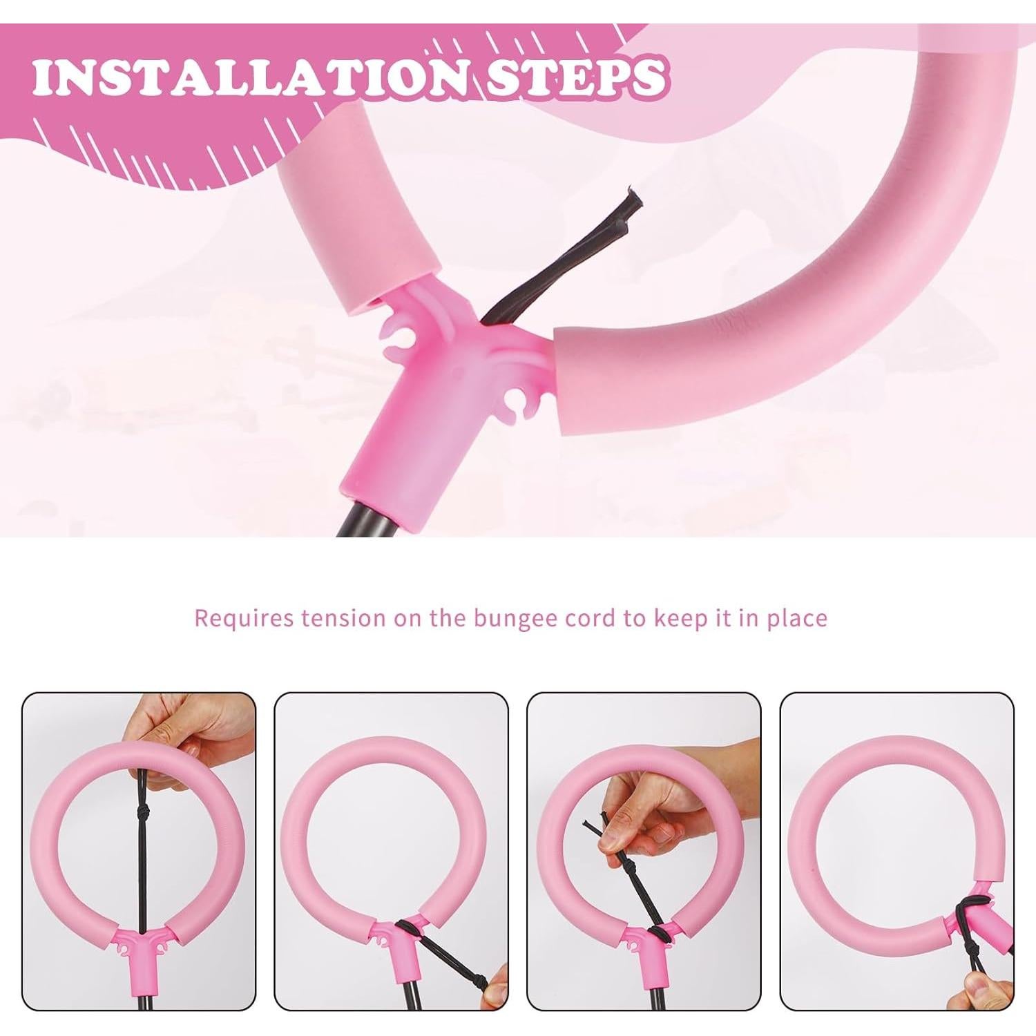 Anillo Saltarín LED ANKBOL Rosa para Ejercicio Infantil