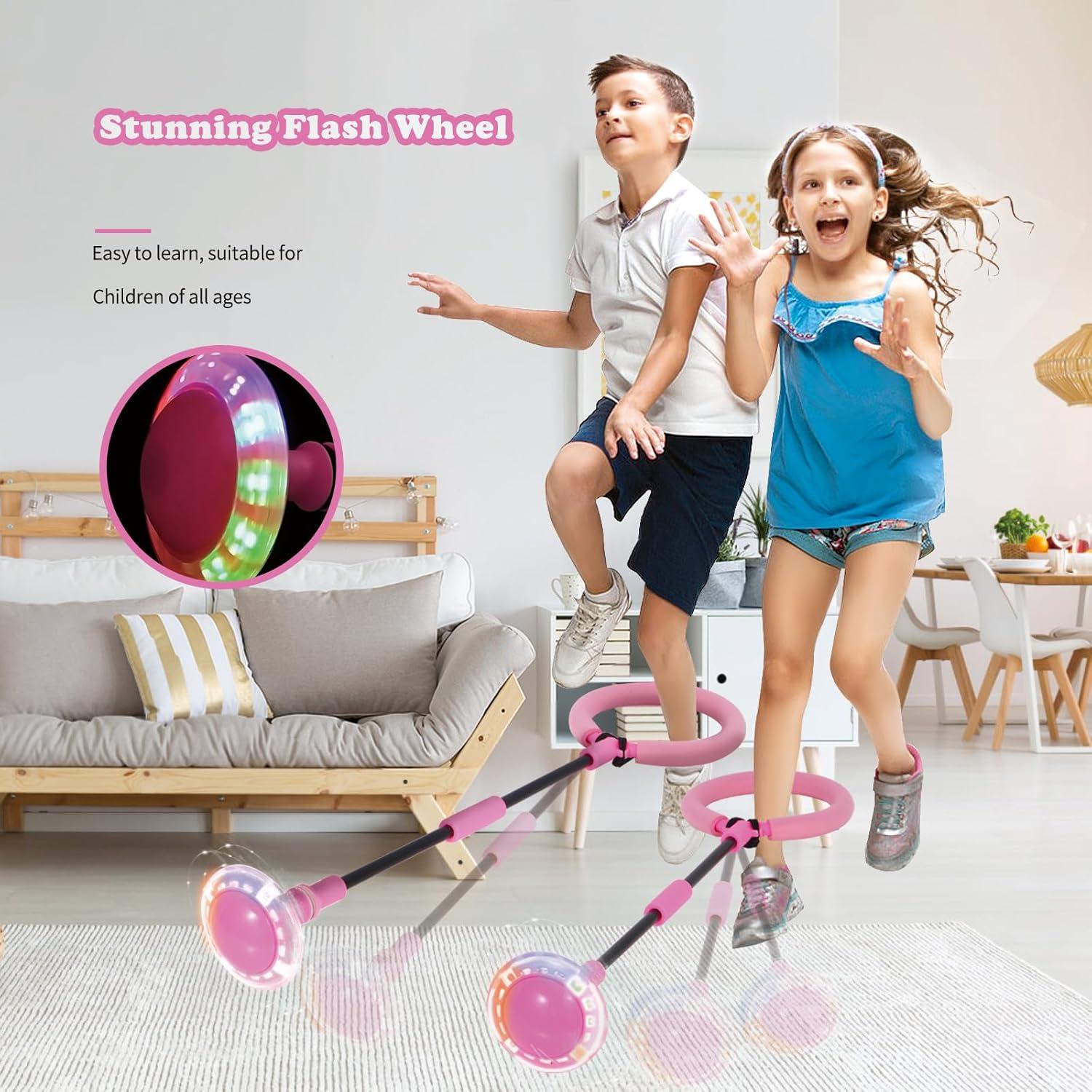 Anillo Saltarín LED ANKBOL Rosa para Ejercicio Infantil