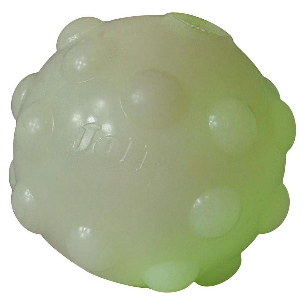 Pelota Jolly Pets Jumper Grande 10.16 cm para Perros - Brilla en la Oscuridad