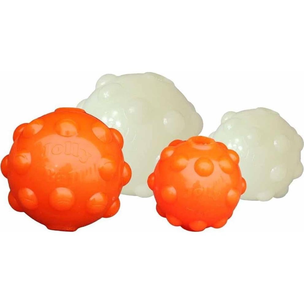 Pelota Jolly Pets Jumper Grande 10.16 cm para Perros - Brilla en la Oscuridad