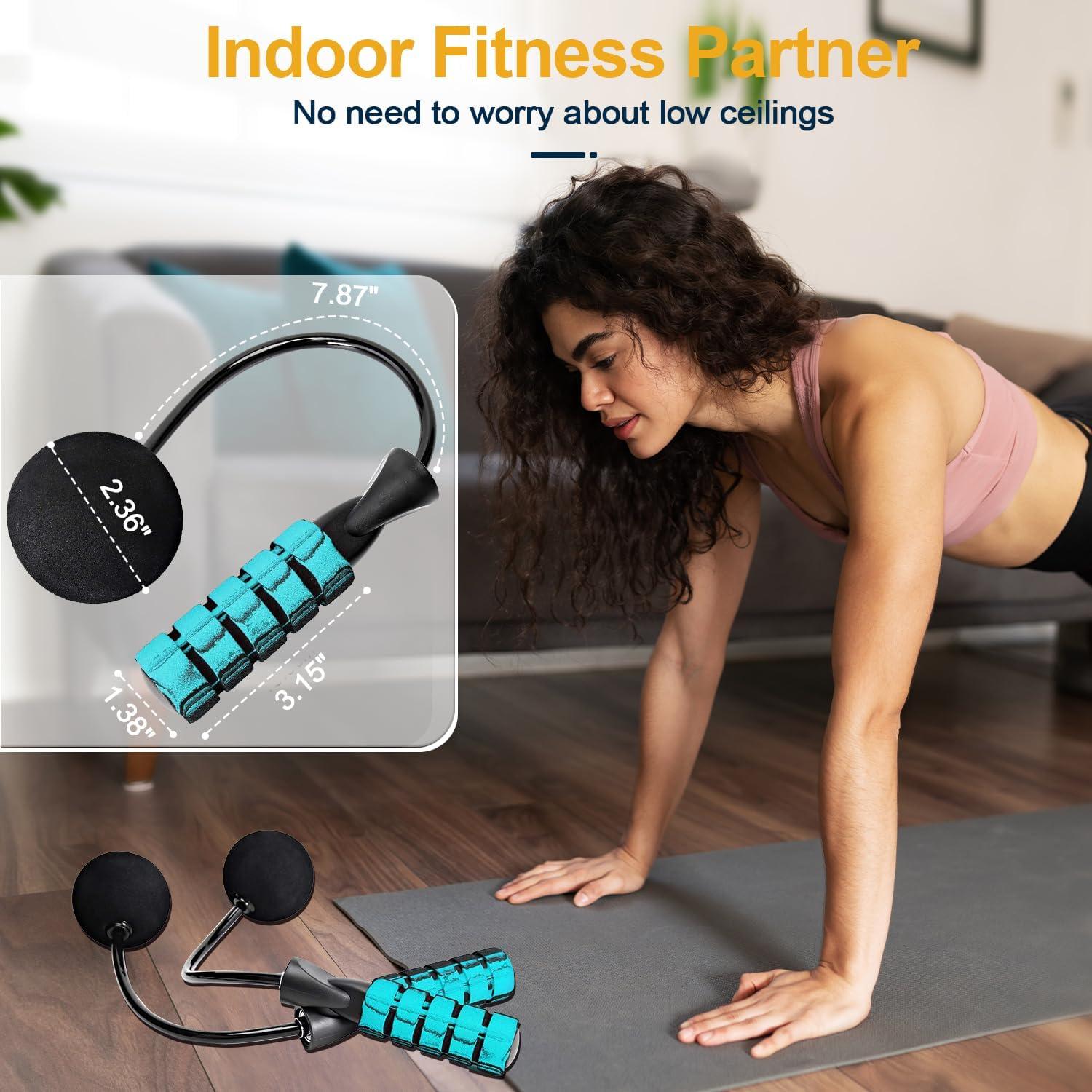 Cuerda de Salto 2 en 1 Coniflor - Sin Enredos y Ajustable