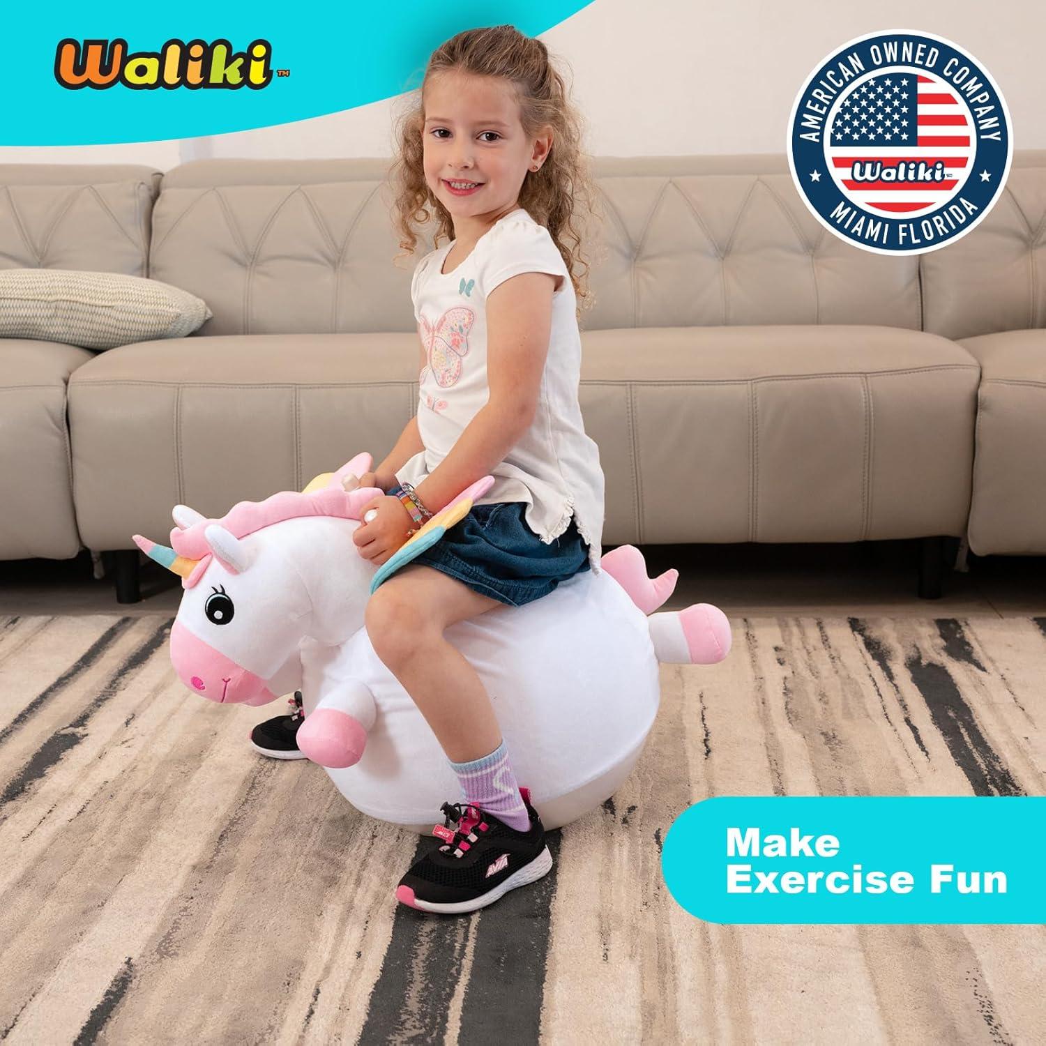 Balón Saltarín Unicornio WALIKI 45.72 cm para Niños 3-5 Años