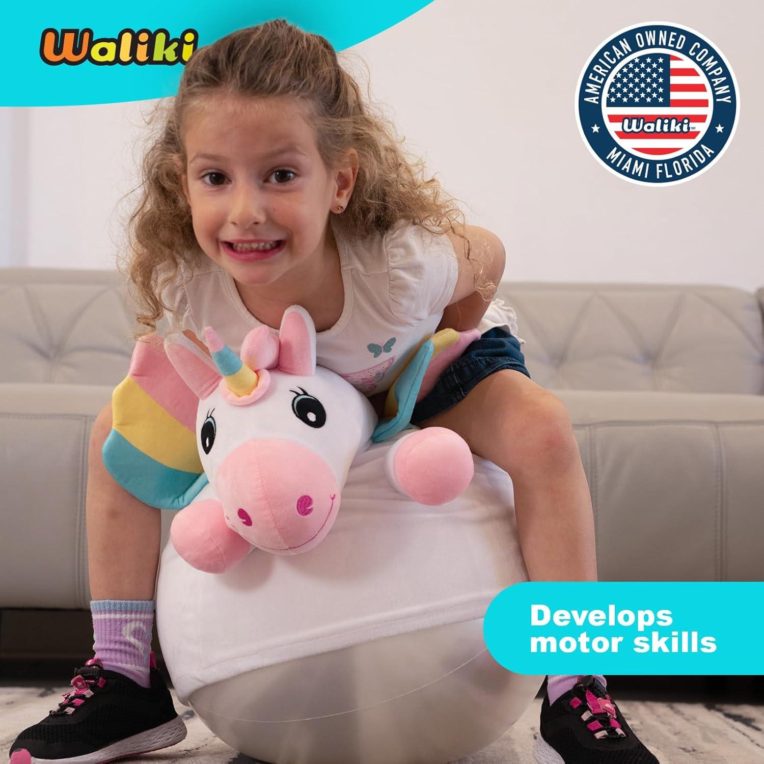 Balón Saltarín Unicornio WALIKI 45.72 cm para Niños 3-5 Años