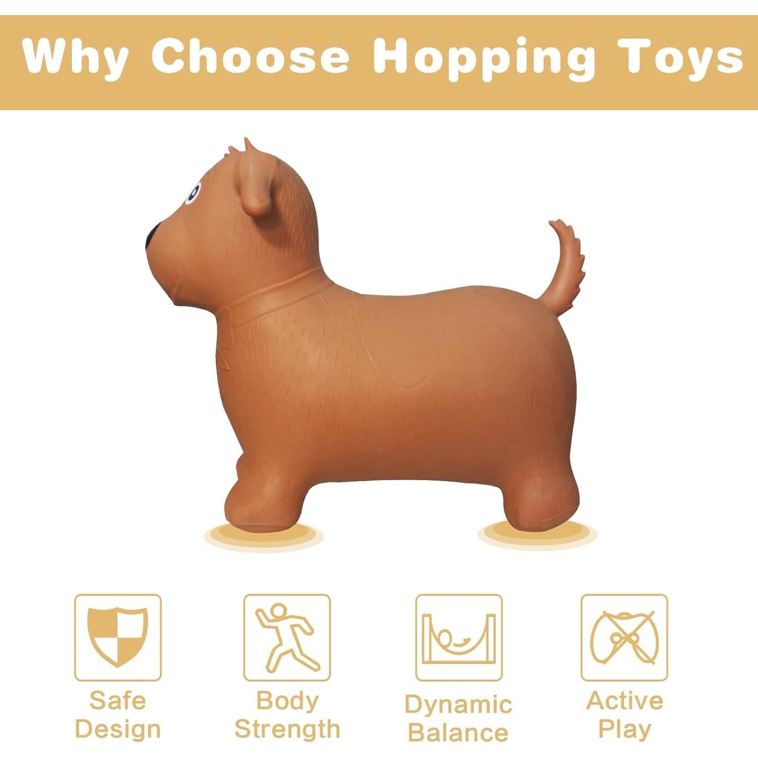 Caballo Saltarín Inflable HotMax para Niños - 55cm