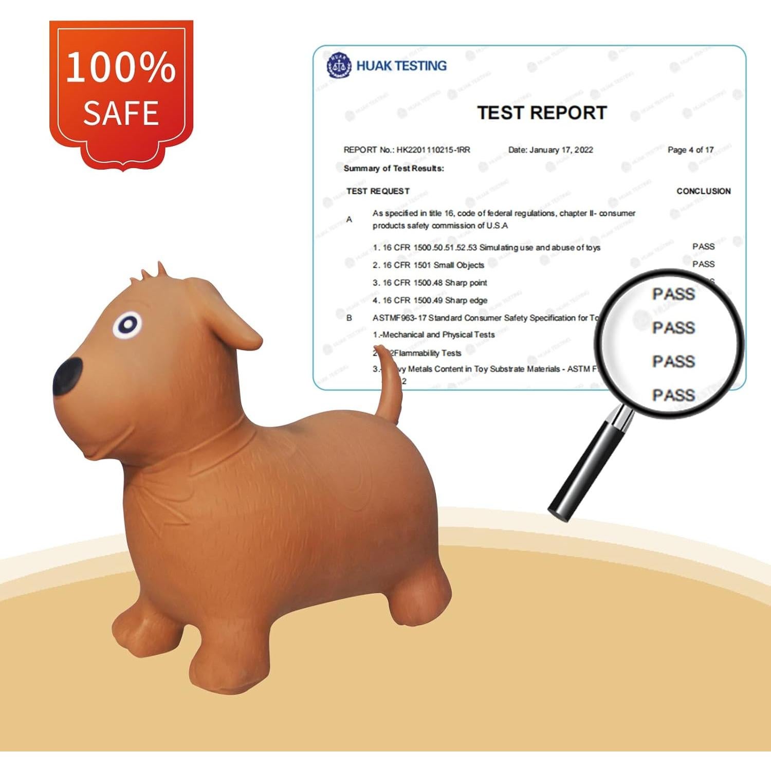 Caballo Saltarín Inflable HotMax para Niños - 55cm