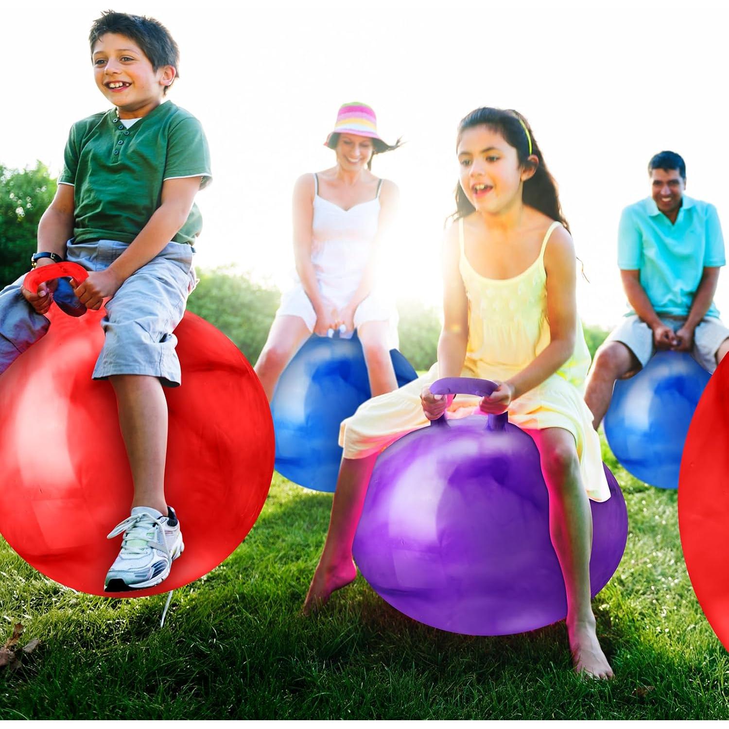 Libima 3 Pelotas Rebotadoras 63.5 cm con Mangos - Colores Vibrantes