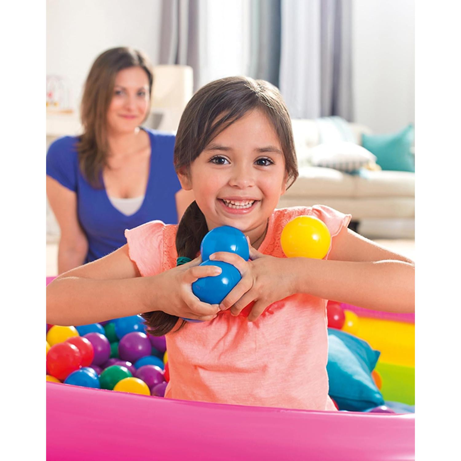 Set de 100 Pelotas de Colores Intex Fun Ballz 6.35 cm
