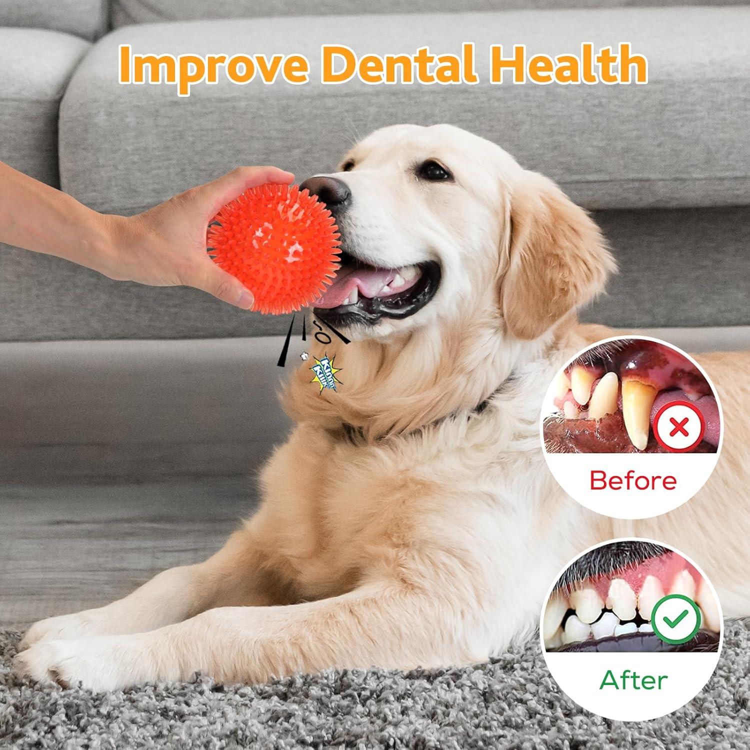 Pelotas de Juguete para Perros Petizer 6 Pack 6.35 cm Flotantes