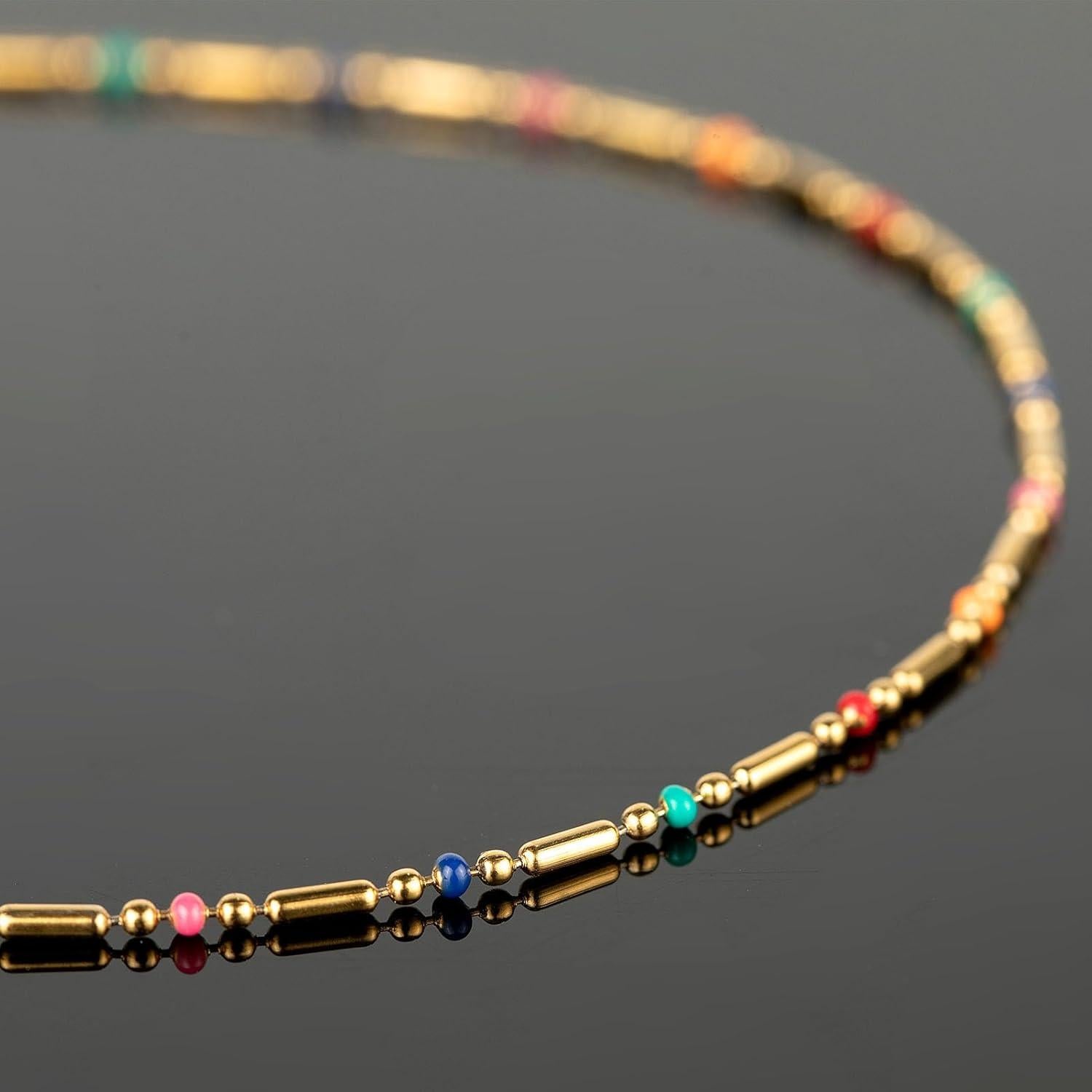 Cadena de Joyería 4 Metros UMAOKANG Acero Inoxidable Baño de Oro