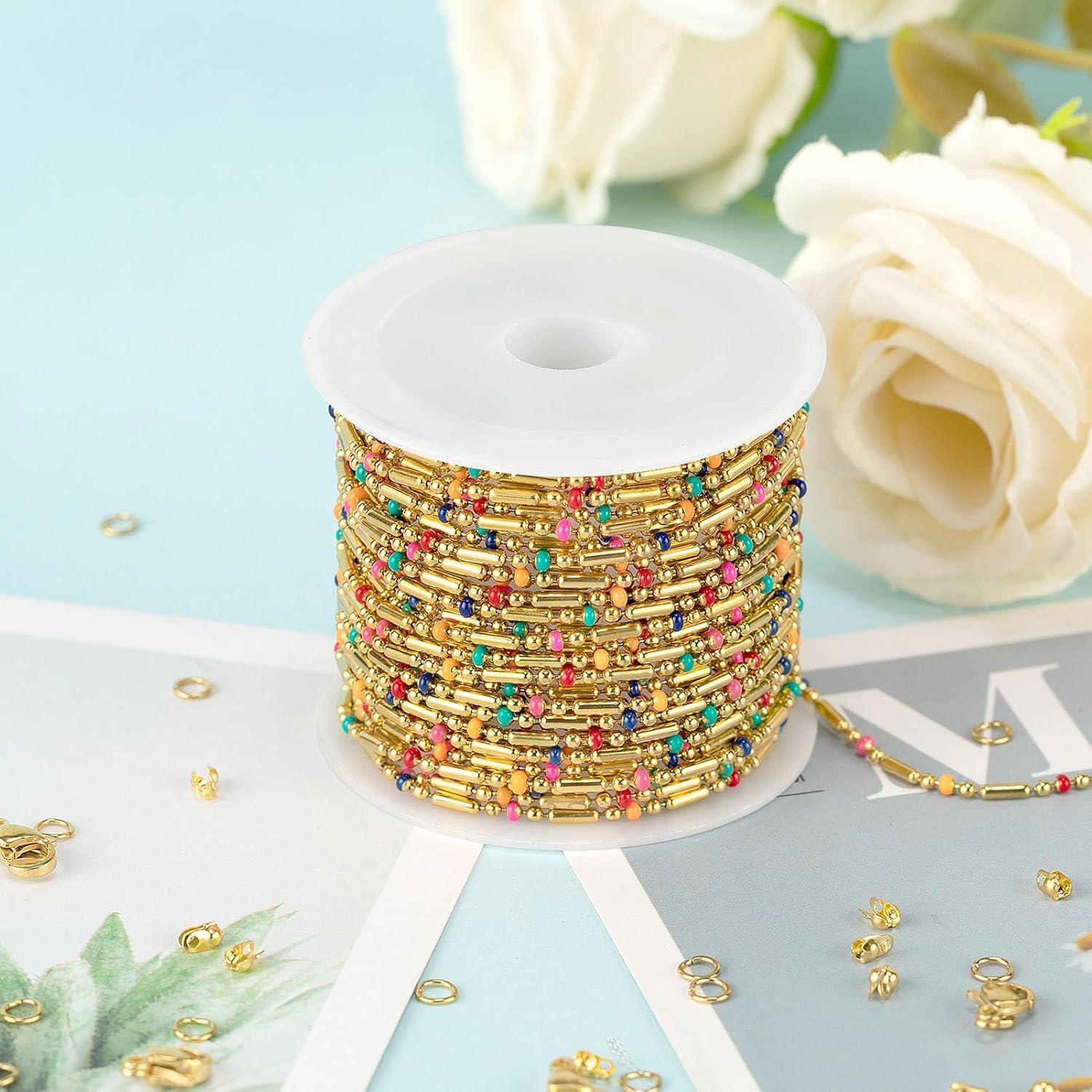 Cadena de Joyería 4 Metros UMAOKANG Acero Inoxidable Baño de Oro