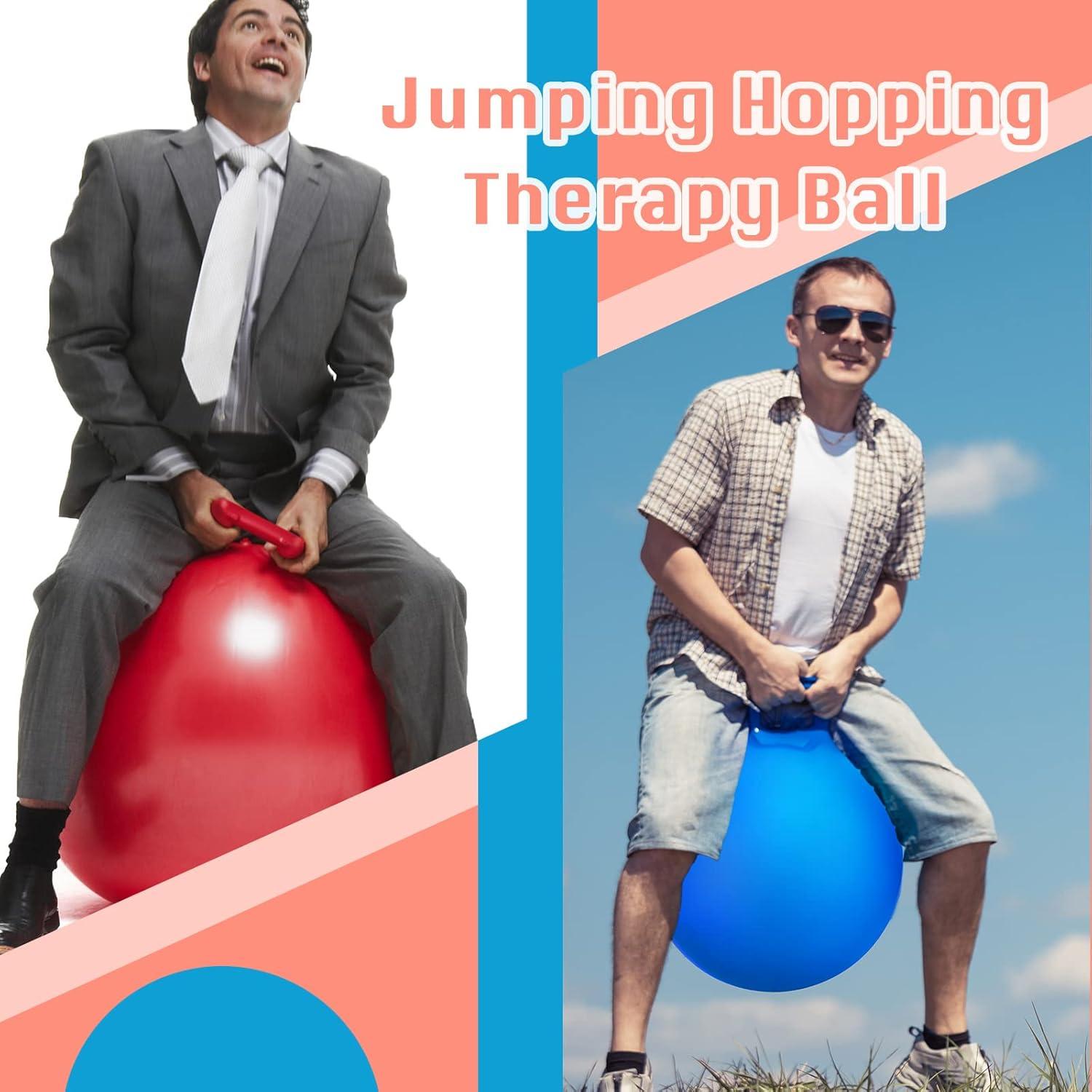 Pelotas Rebotadoras Lewtemi 3 Pcs 74 cm con Mango y Bomba