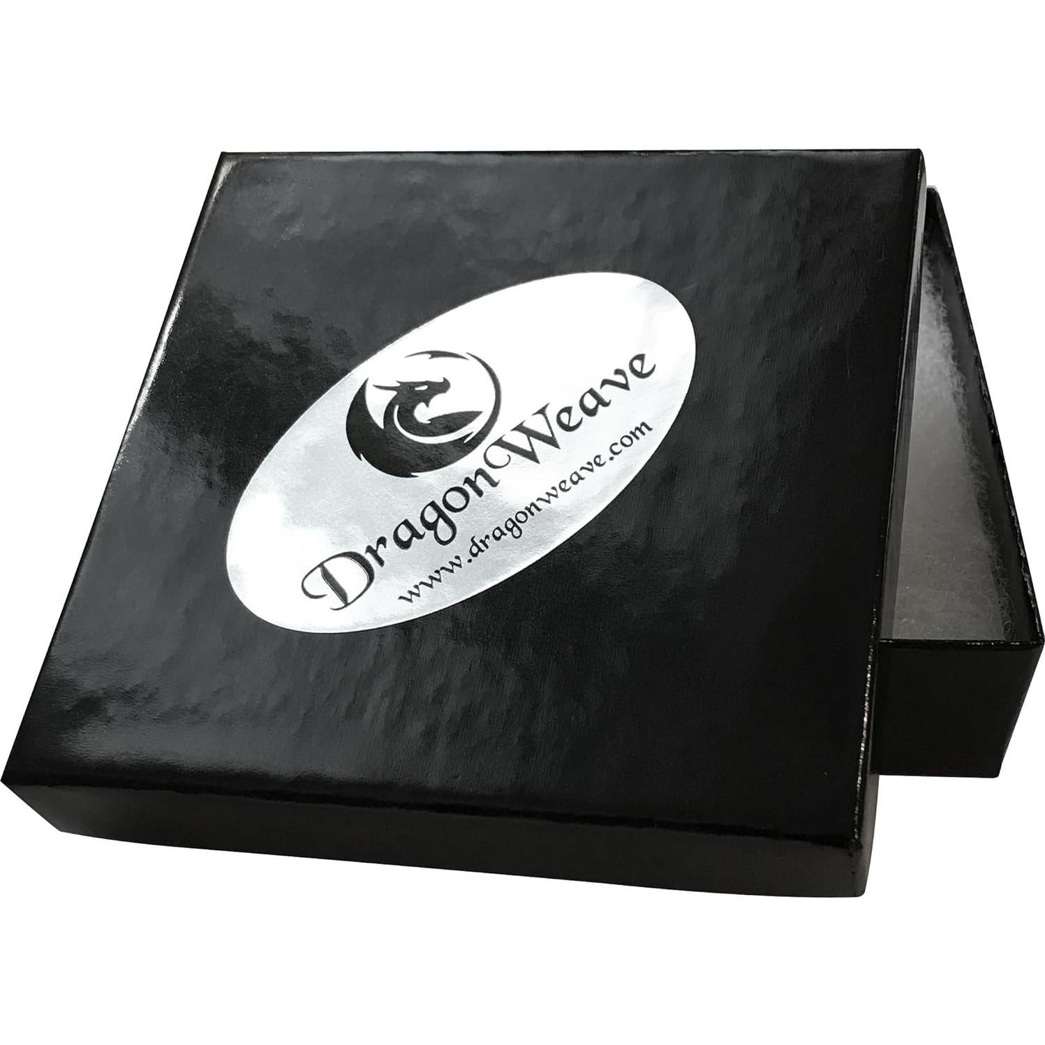 Cadena de Bolas de Acero Plateado 9.5mm DragonWeave para Hombres