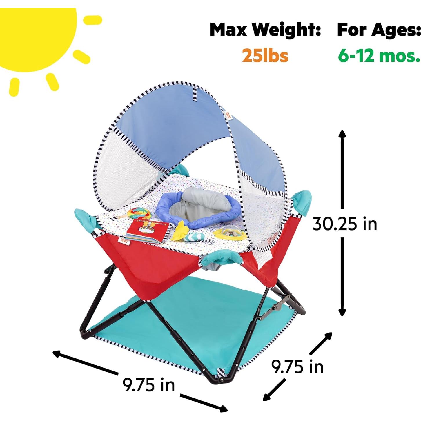 Saltador de Actividad Portátil Bright Starts Pop 'N Jump Dulces