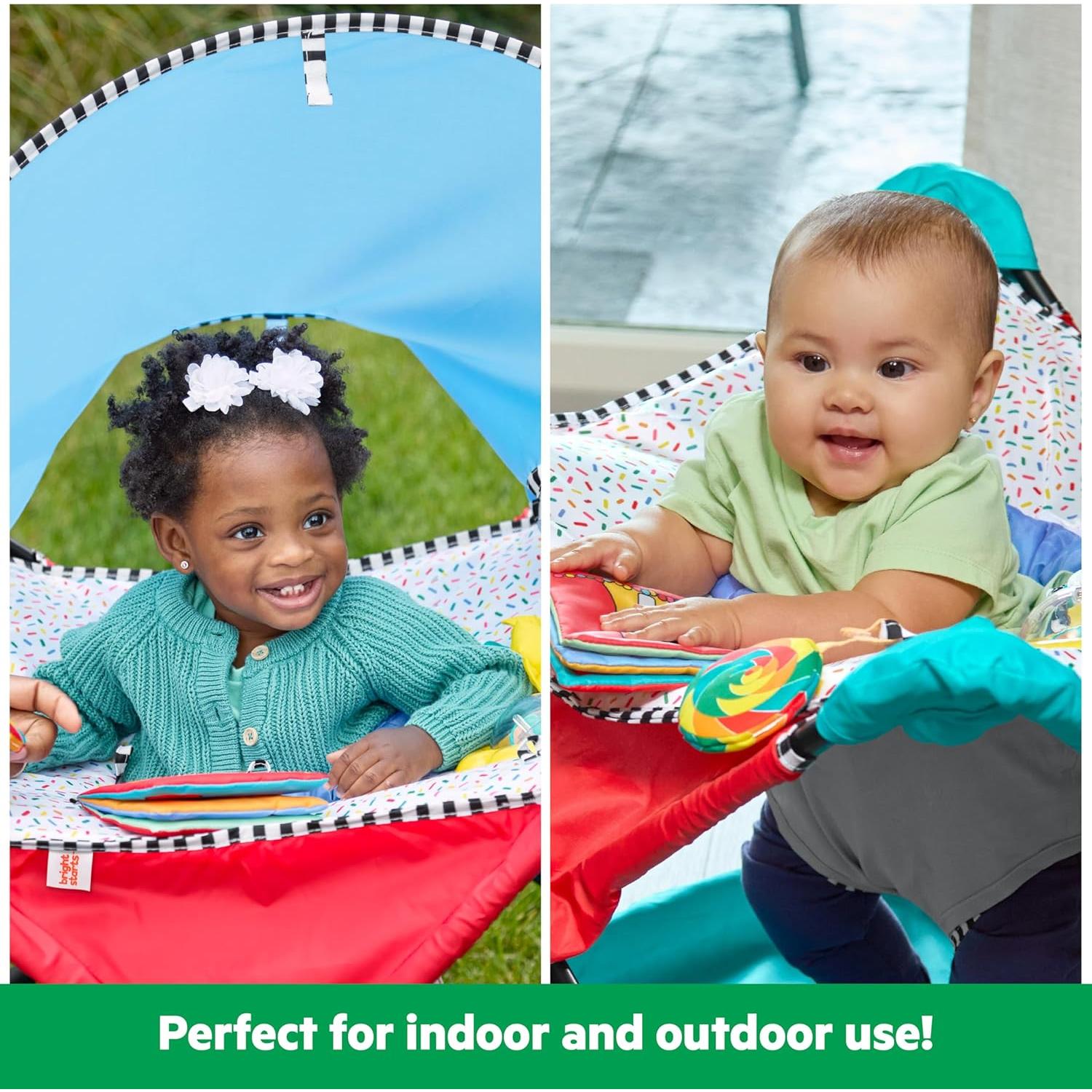 Saltador de Actividad Portátil Bright Starts Pop 'N Jump Dulces