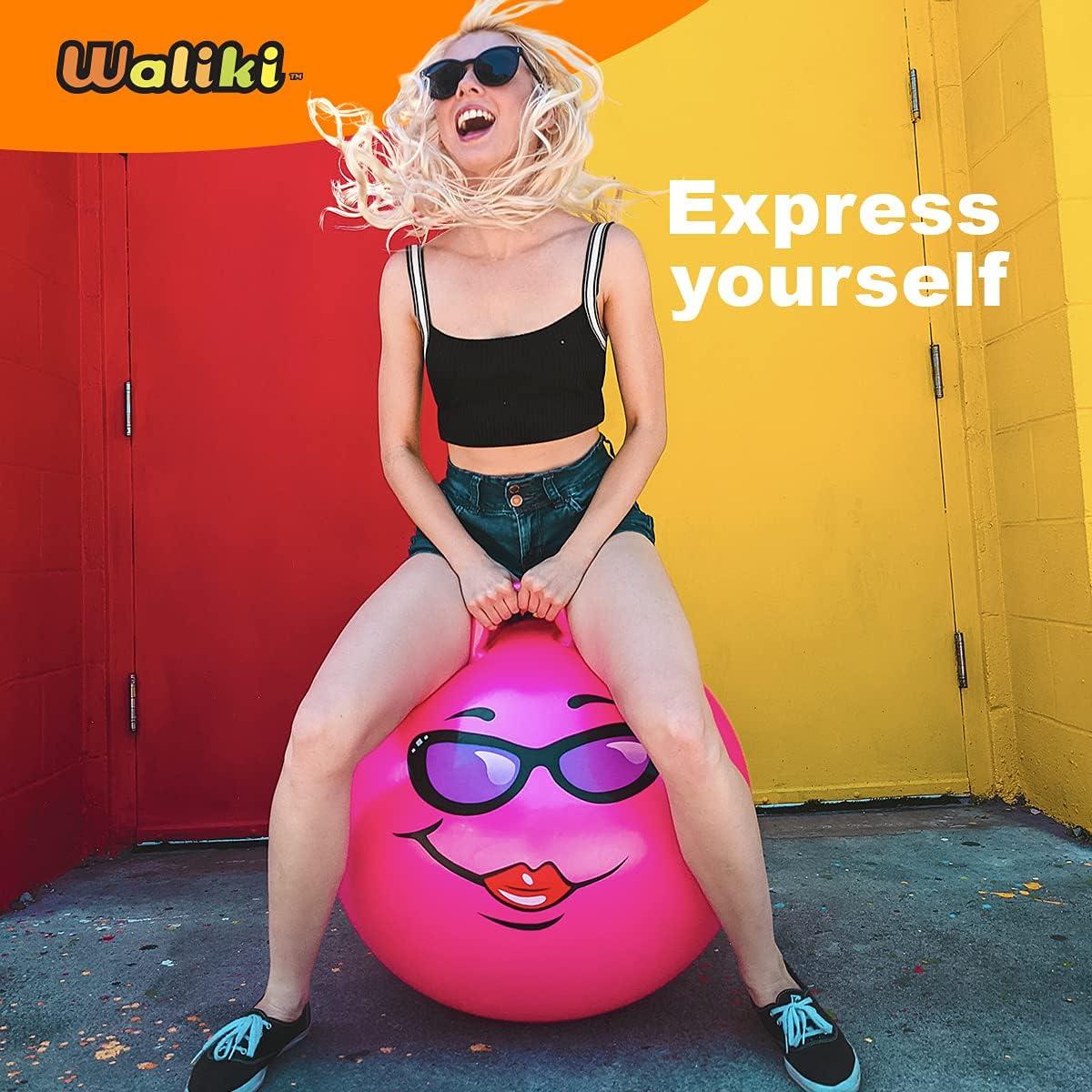 Bola Saltarina WALIKI Púrpura 75 cm para Niños y Terapia