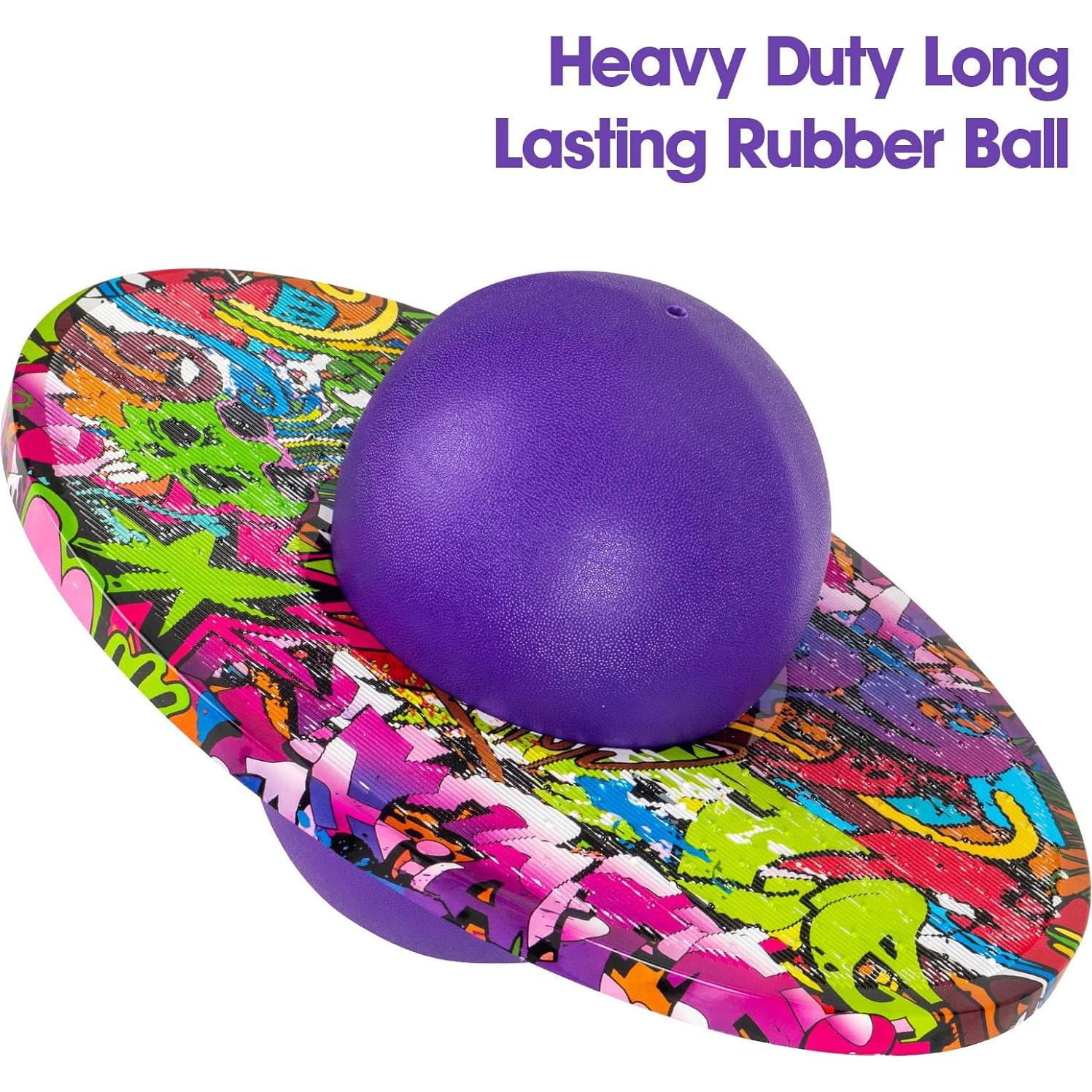 Pogo Ball Morado Willingfun para Niños 6+ Años hasta 72 kg