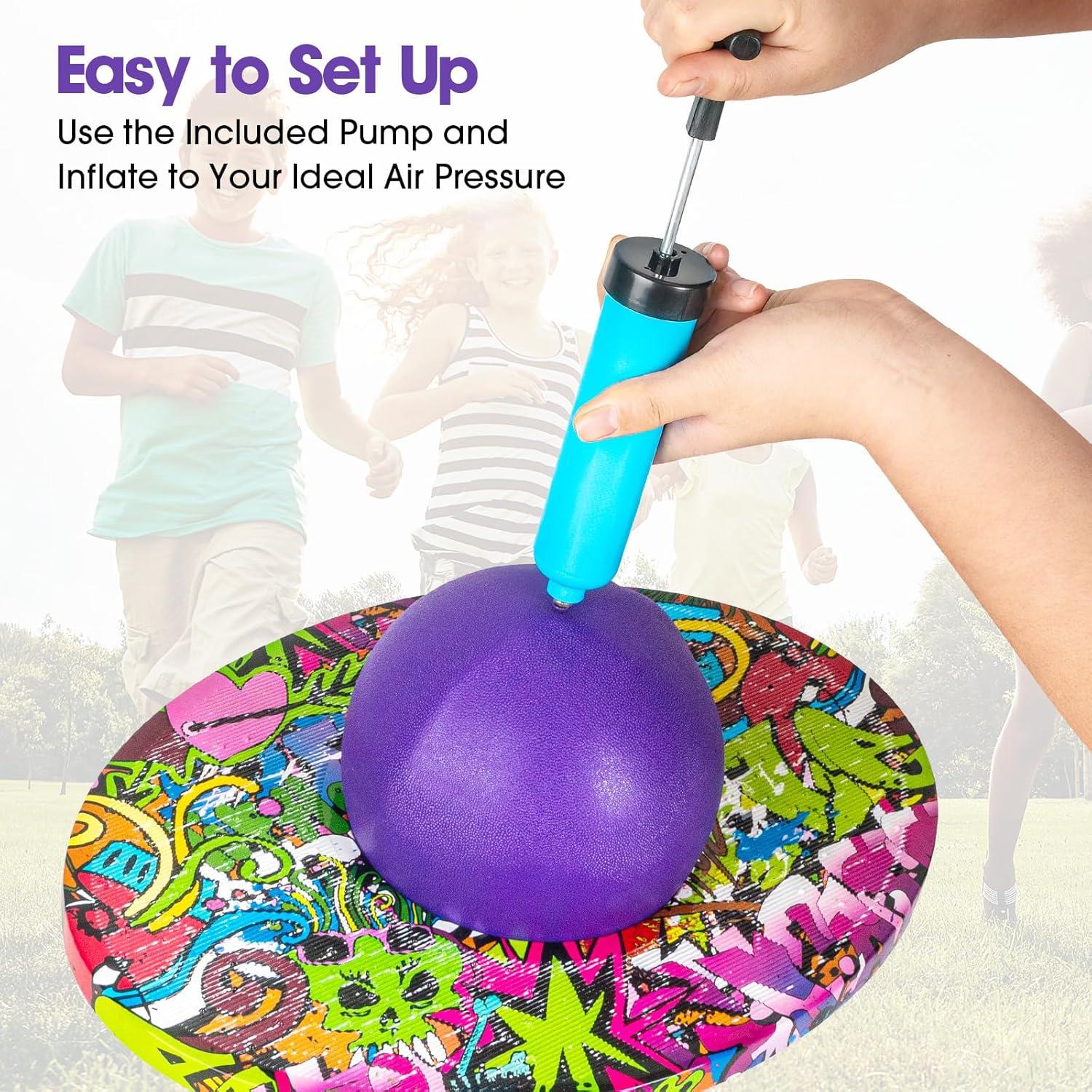 Pogo Ball Morado Willingfun para Niños 6+ Años hasta 72 kg