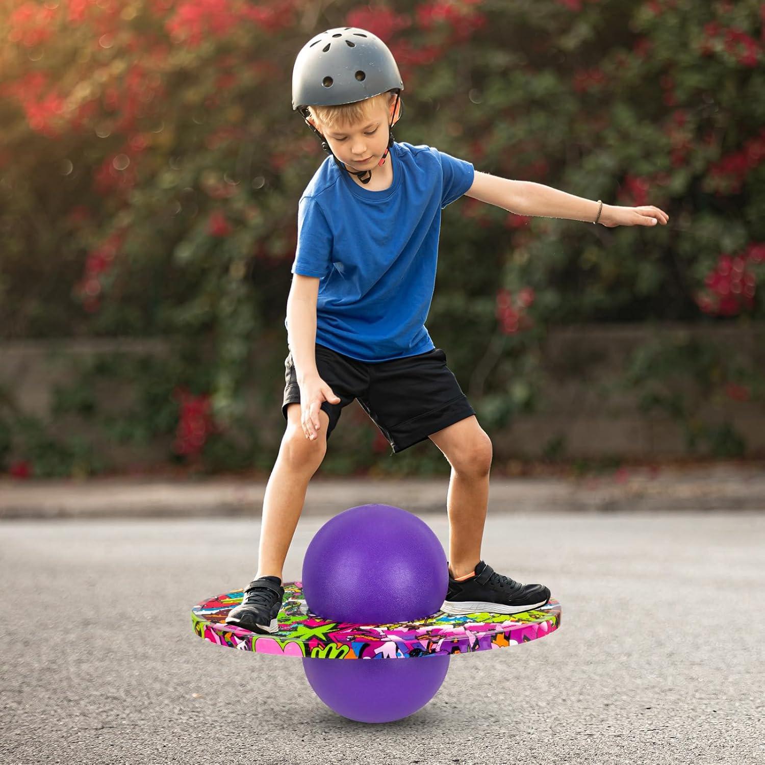 Pogo Ball Morado Willingfun para Niños 6+ Años hasta 72 kg