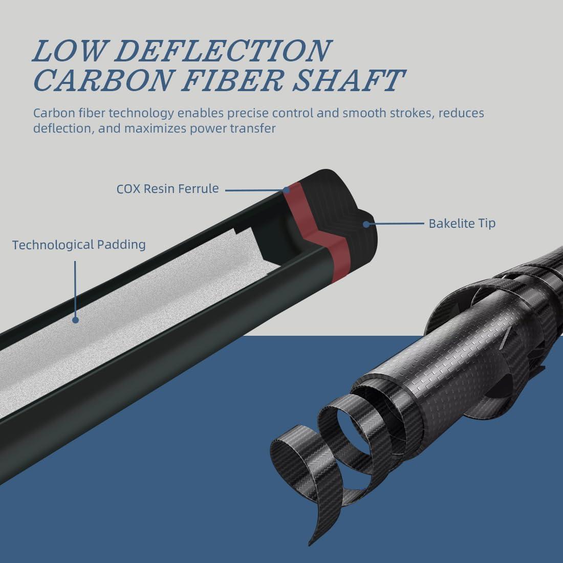 KONLLEN Cue de Rompimiento y Salto de Fibra de Carbono 147cm