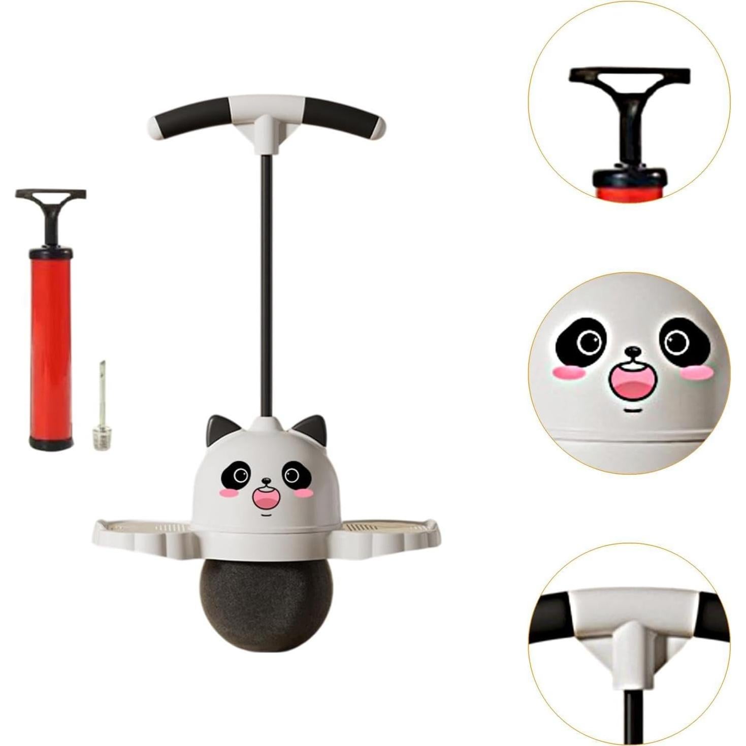 Pelota Pogo con Mango Panda Zxpjkyu 38x90cm para Niños