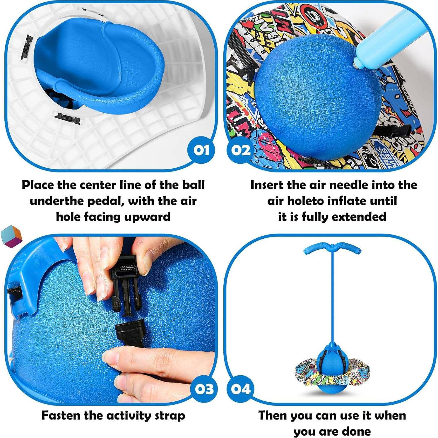 Pogo Ball Christoy con Mangos para Niños y Adultos - 90.72 kg