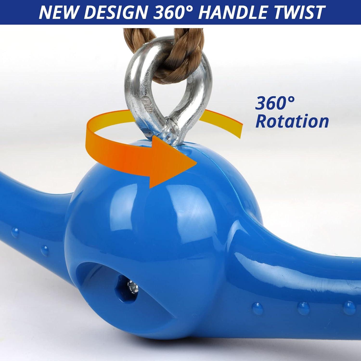 Columpio Ninja Giratorio YAMIPROBI Azul 360° para Niños