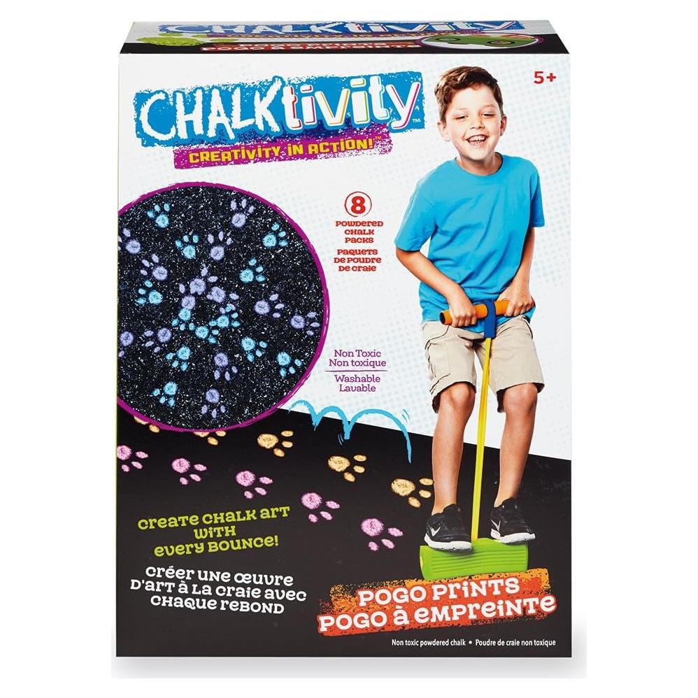 Palo de Pogo Print Kidoozie con 8 Tizas en Polvo No Tóxicas