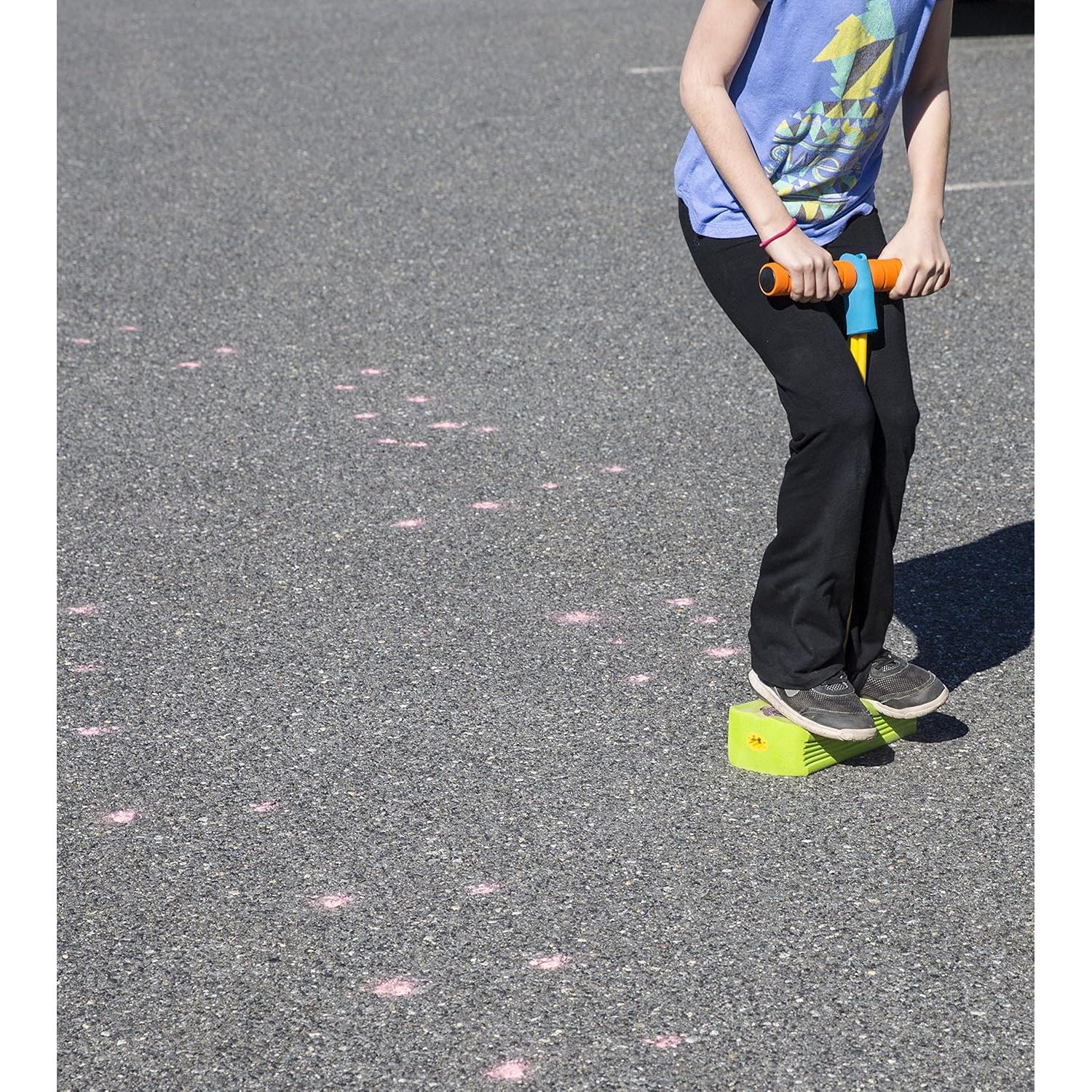 Palo de Pogo Print Kidoozie con 8 Tizas en Polvo No Tóxicas