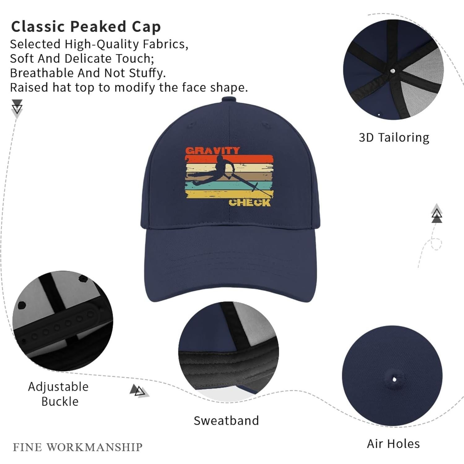 Gorra de Béisbol para Mujeres Genérica - Sombrero Ligero Marino