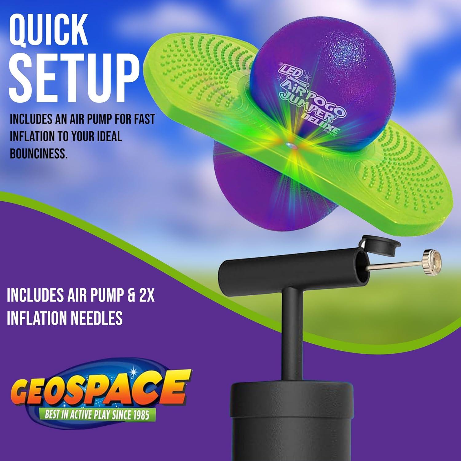 Geospace LED Air Pogo Jumper Deluxe para Niños 6+ 1.12 kg