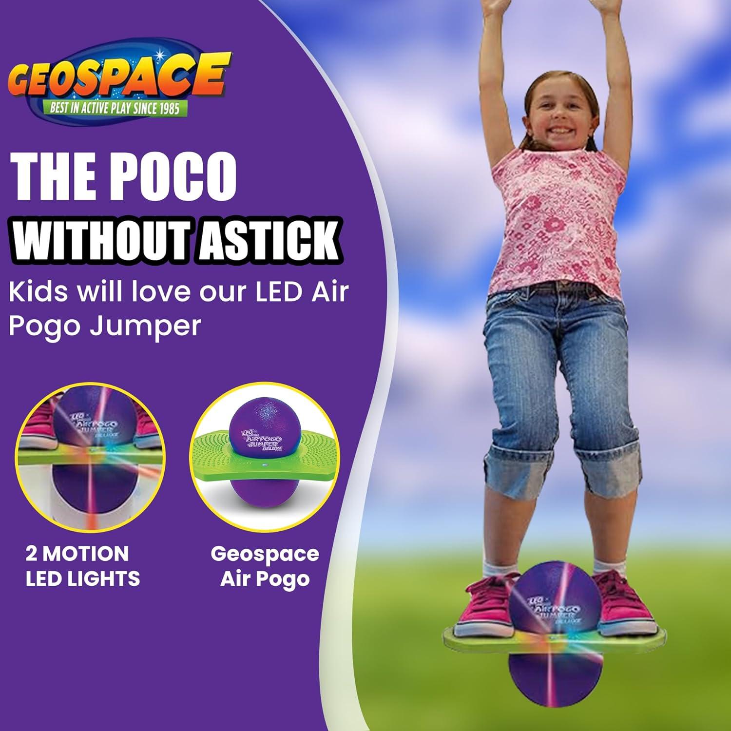Geospace LED Air Pogo Jumper Deluxe para Niños 6+ 1.12 kg