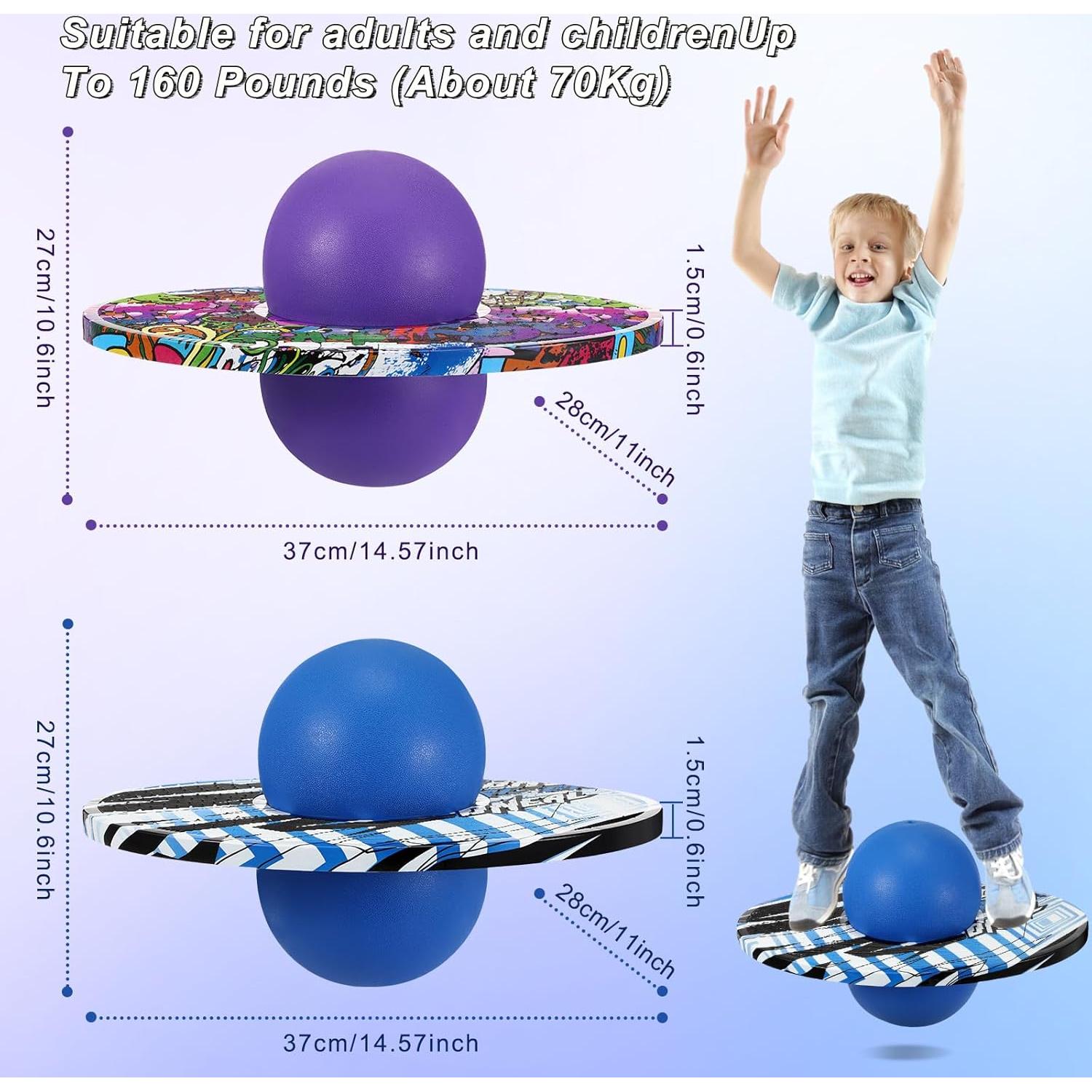 Pogo Ball Junkin 2 Piezas con Bomba y Diseño Colorido