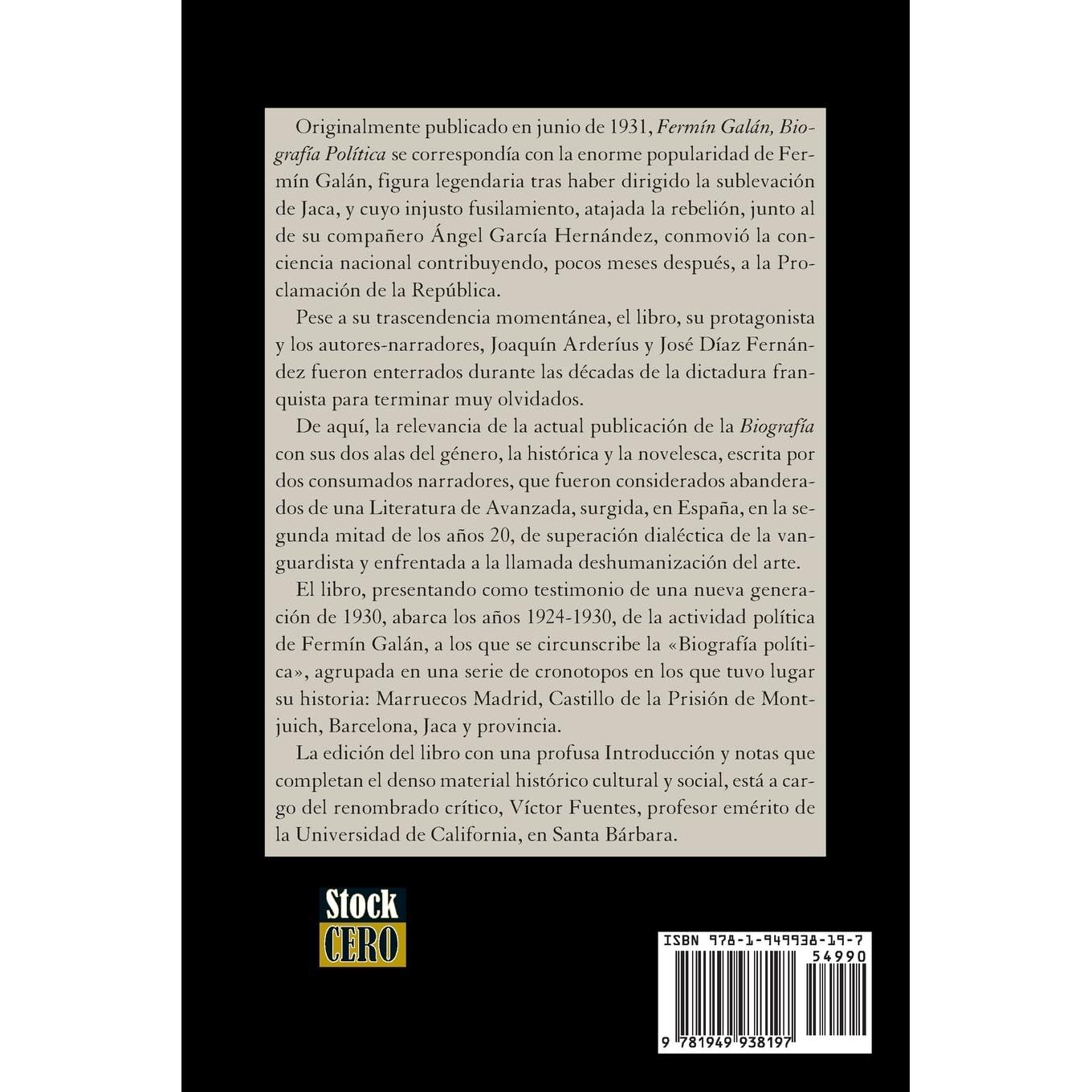 Vida de Fermín Galán (Biografía política) (Spanish Edition)