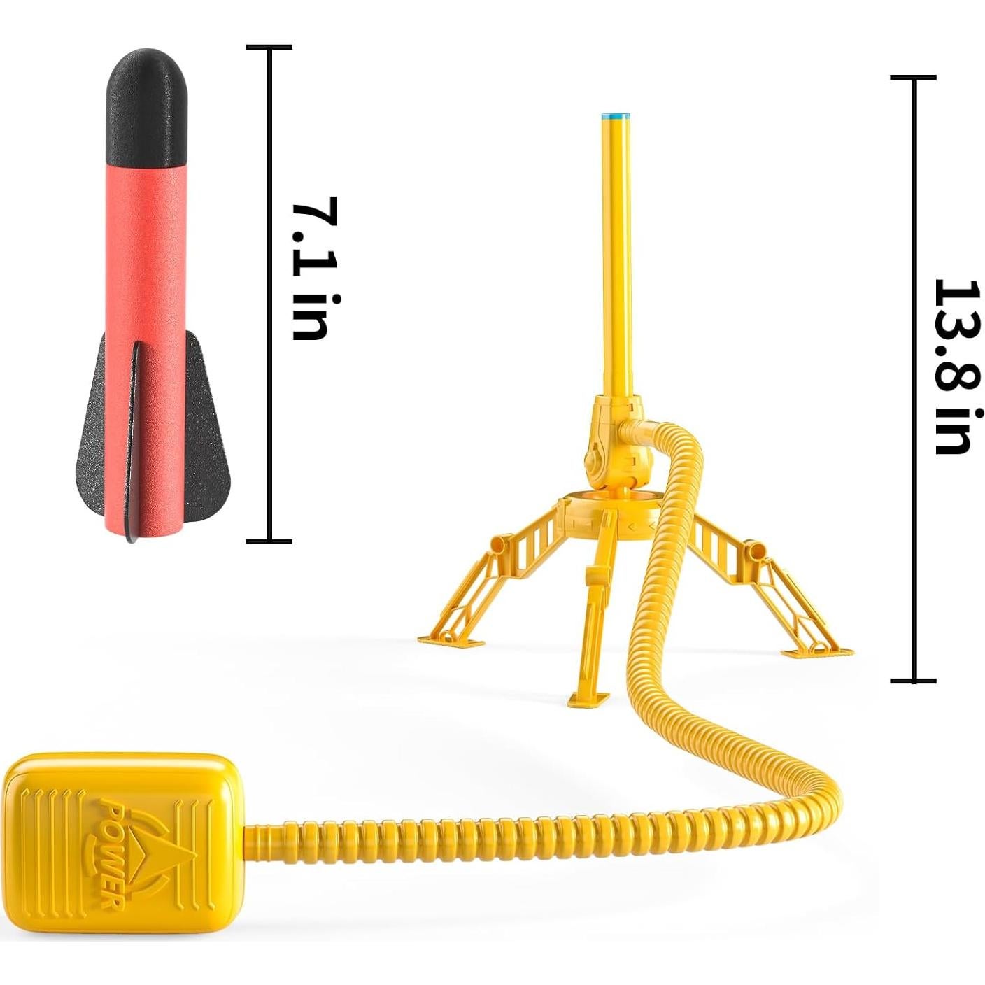 Lanzador de Cohetes TEMI con 12 Cohetes de Espuma - Juguete Exterior
