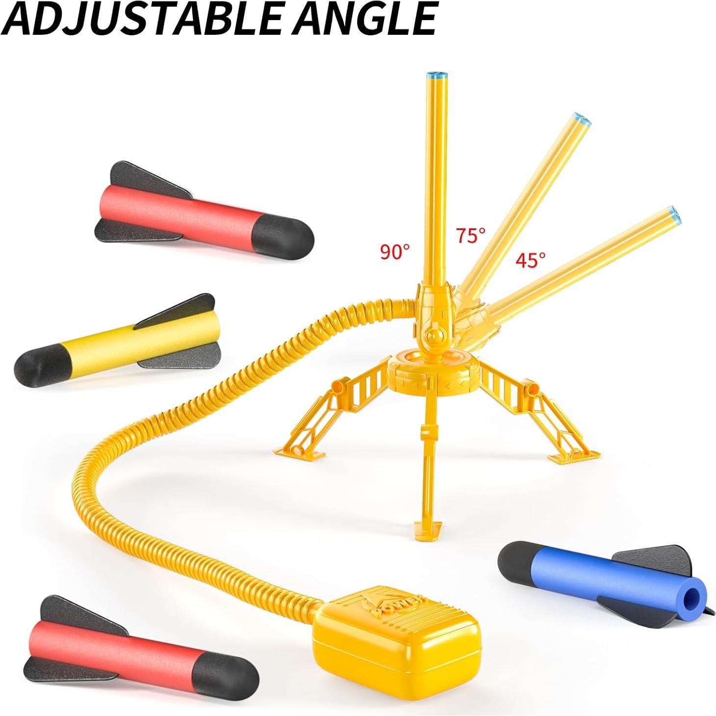 Lanzador de Cohetes TEMI con 12 Cohetes de Espuma - Juguete Exterior