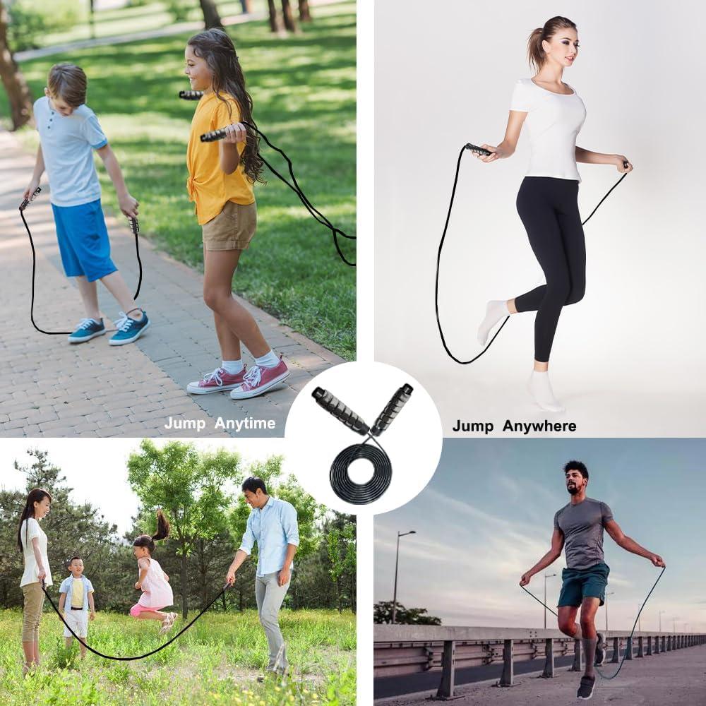 Cuerda de Salto Ajustable DYDSTRNG para Fitness - Gris