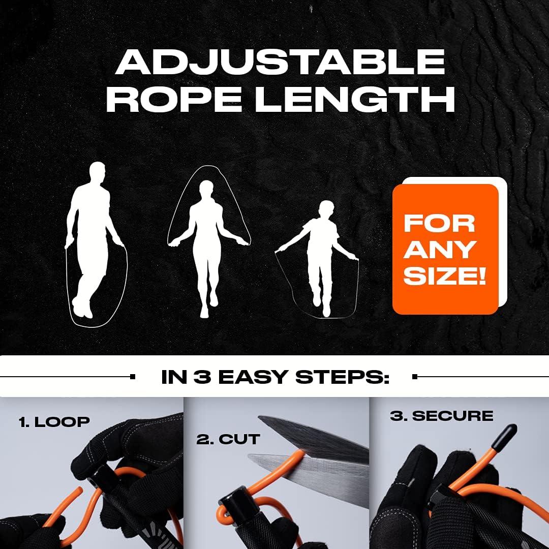 Cuerda de Salto Ajustable Undersun 299.72 cm Aluminio Liviana