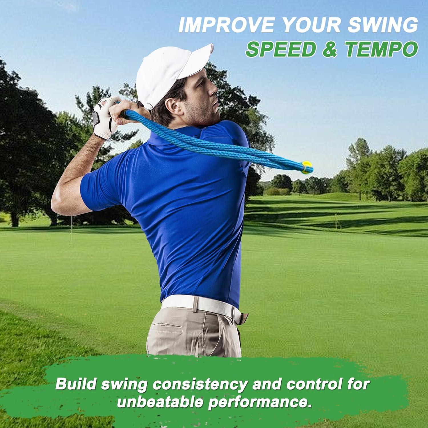 Entrenador de Swing de Golf Cusprtm con Cuerda Azul