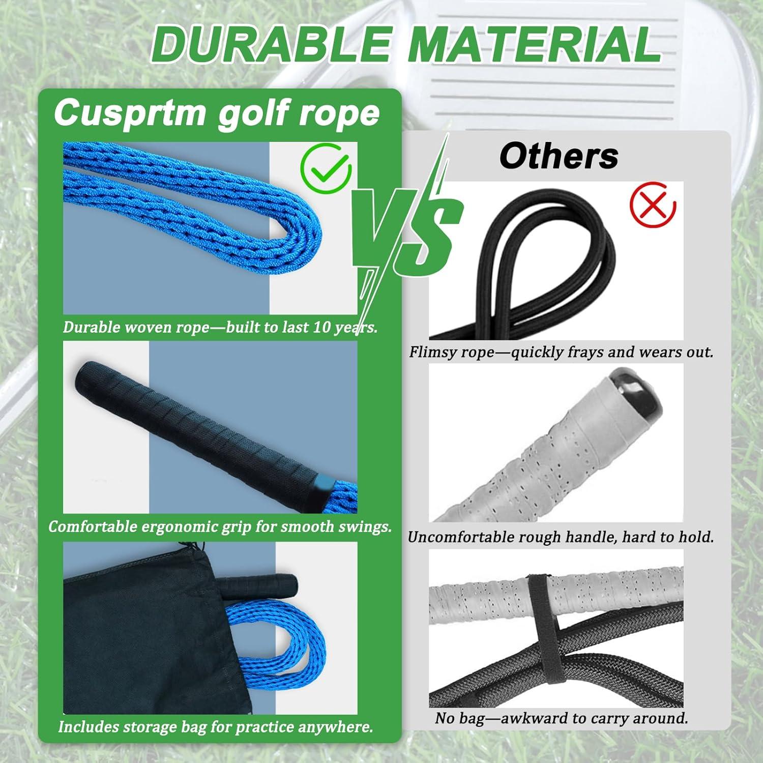 Entrenador de Swing de Golf Cusprtm con Cuerda Azul