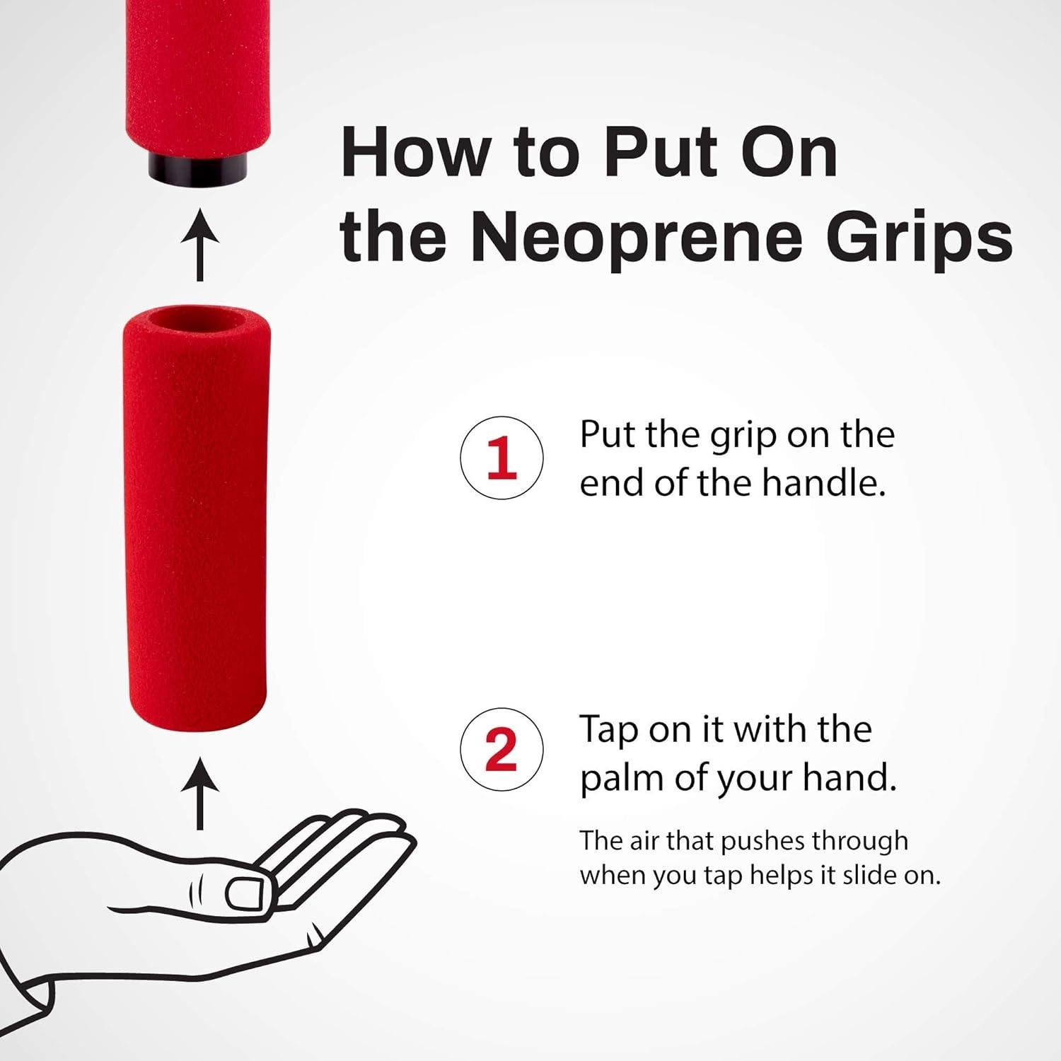 Agarres de Neopreno para Cuerda de Salto Buddy Lee ROJO