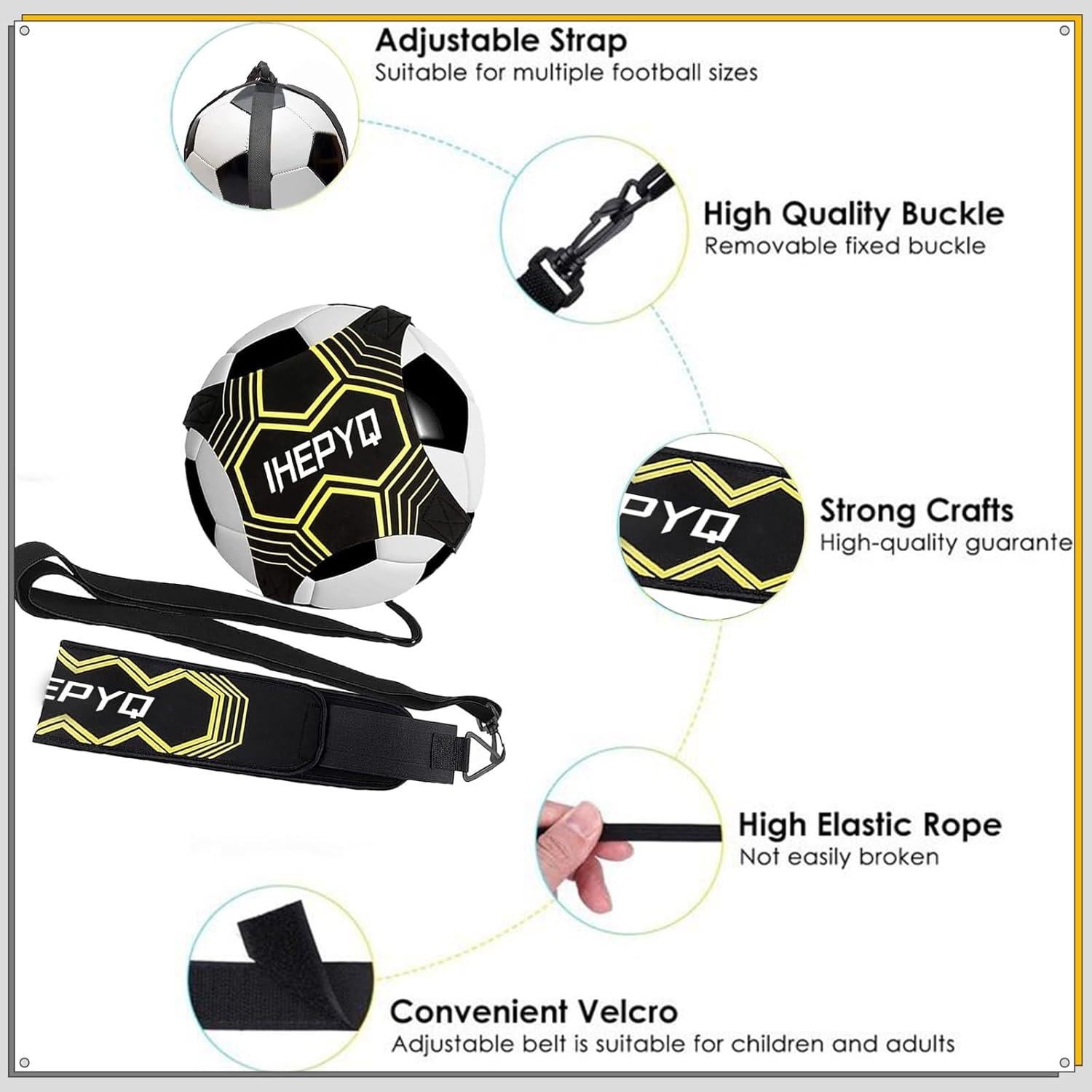 Equipo de Entrenamiento de Agilidad IHEPYQ - Escalera 6.1m, 12 Conos, 4 Estacas