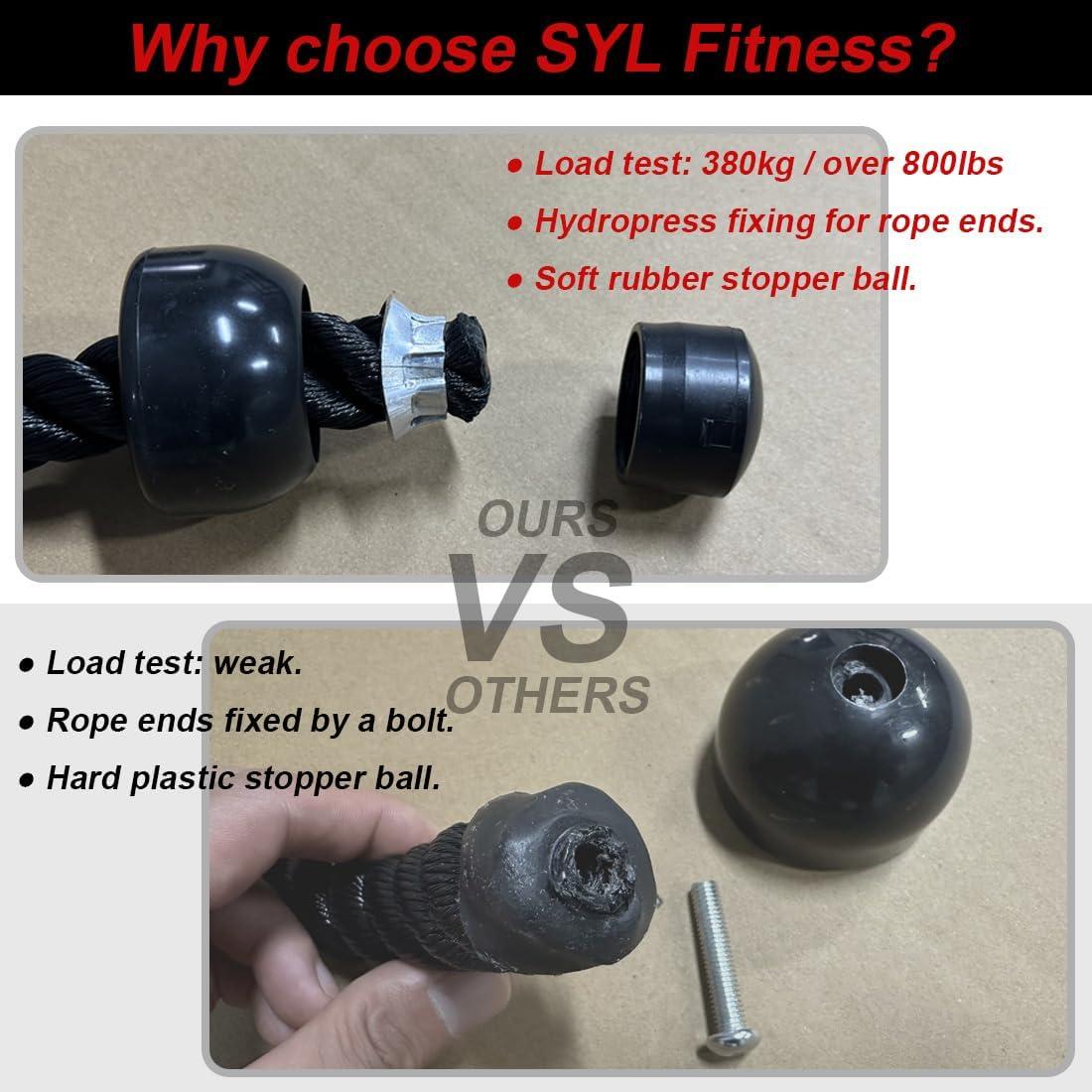 Cuerda de Tríceps SYL Fitness 68.58 cm Nylon Alta Resistencia