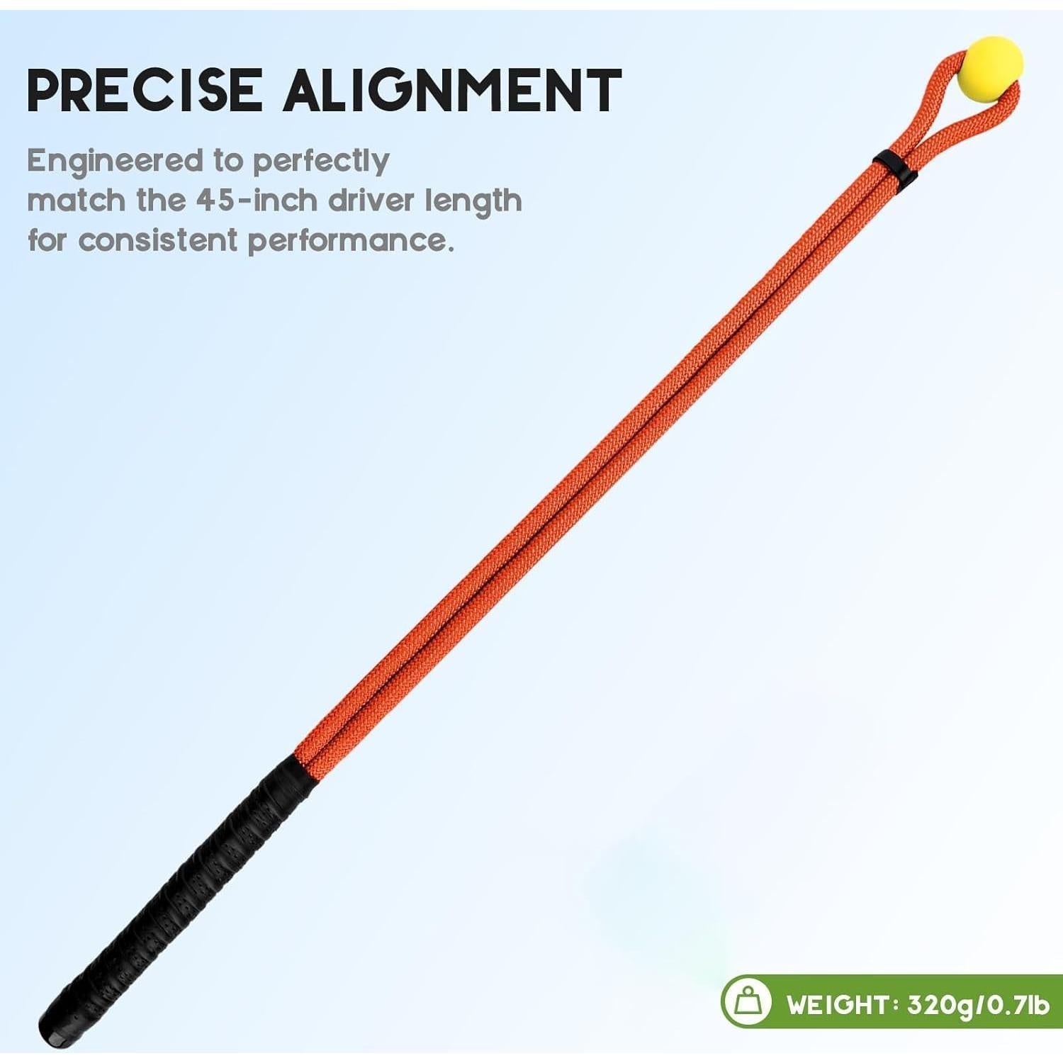 Entrenador de Swing de Golf CUANBOZAM - Cuerda 91.44 cm